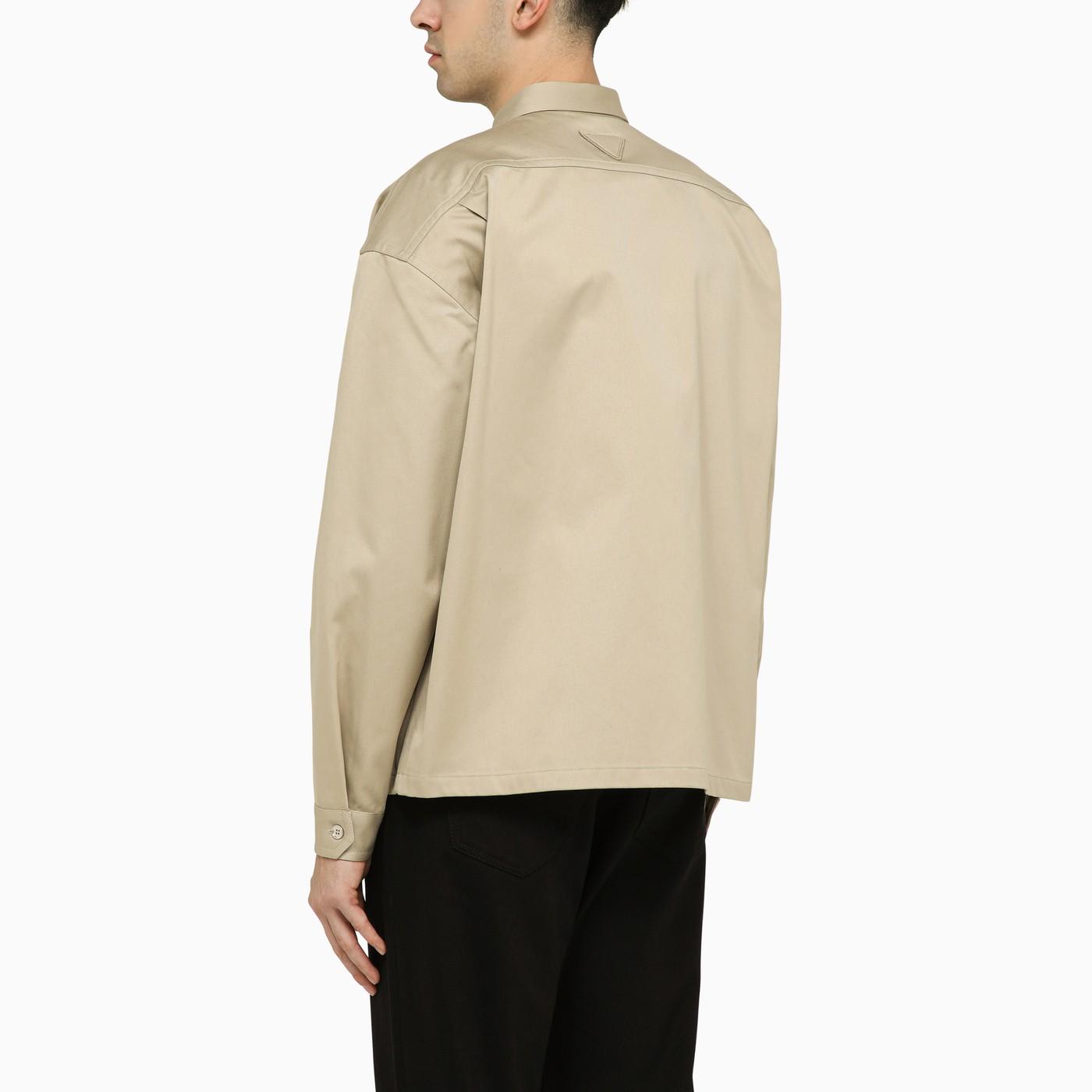 Shop Prada Rope-coloured Shirt With Pockets In Corda