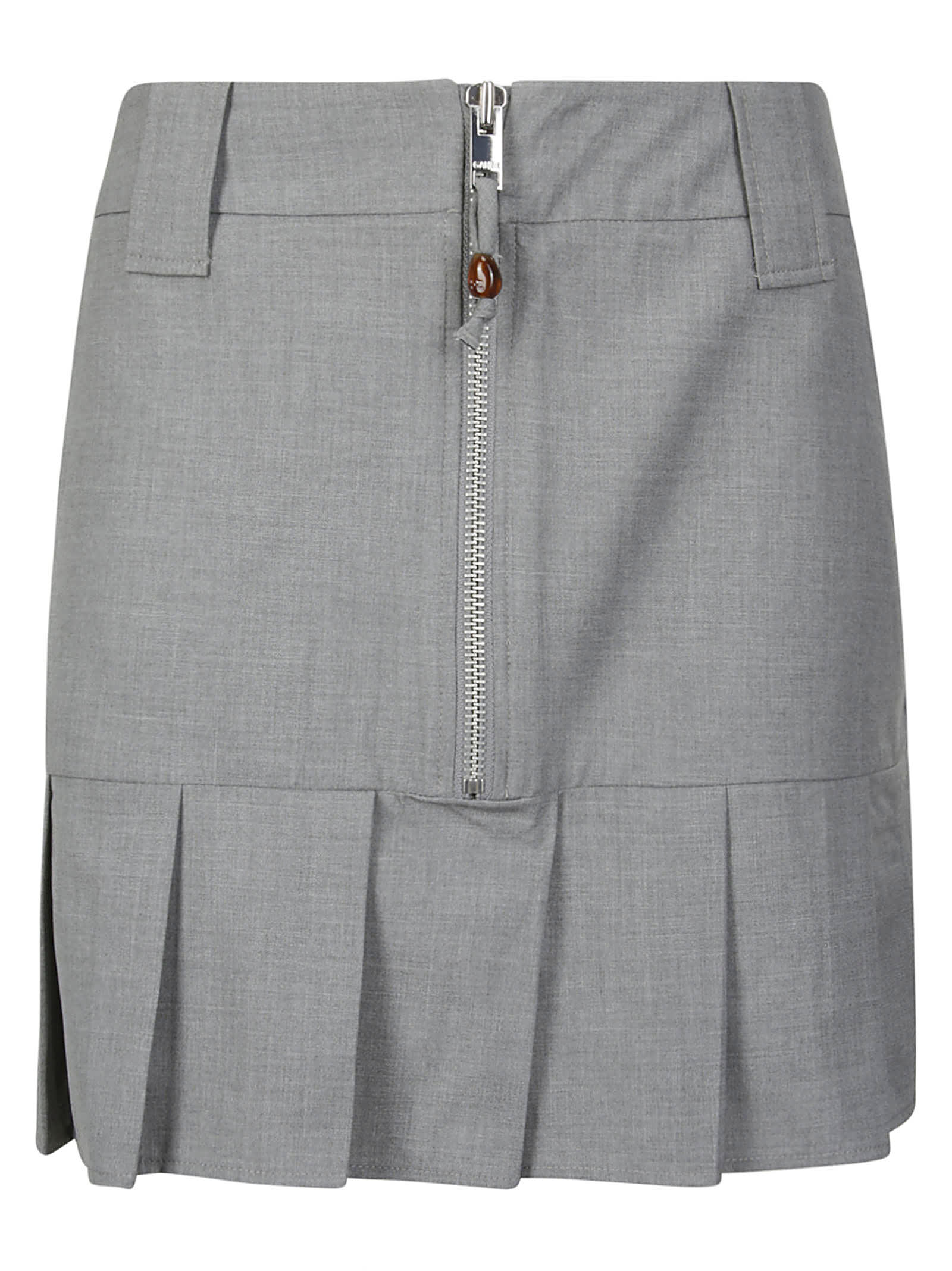 Ganni Draped Viscose Blend Mini Skirt In 921