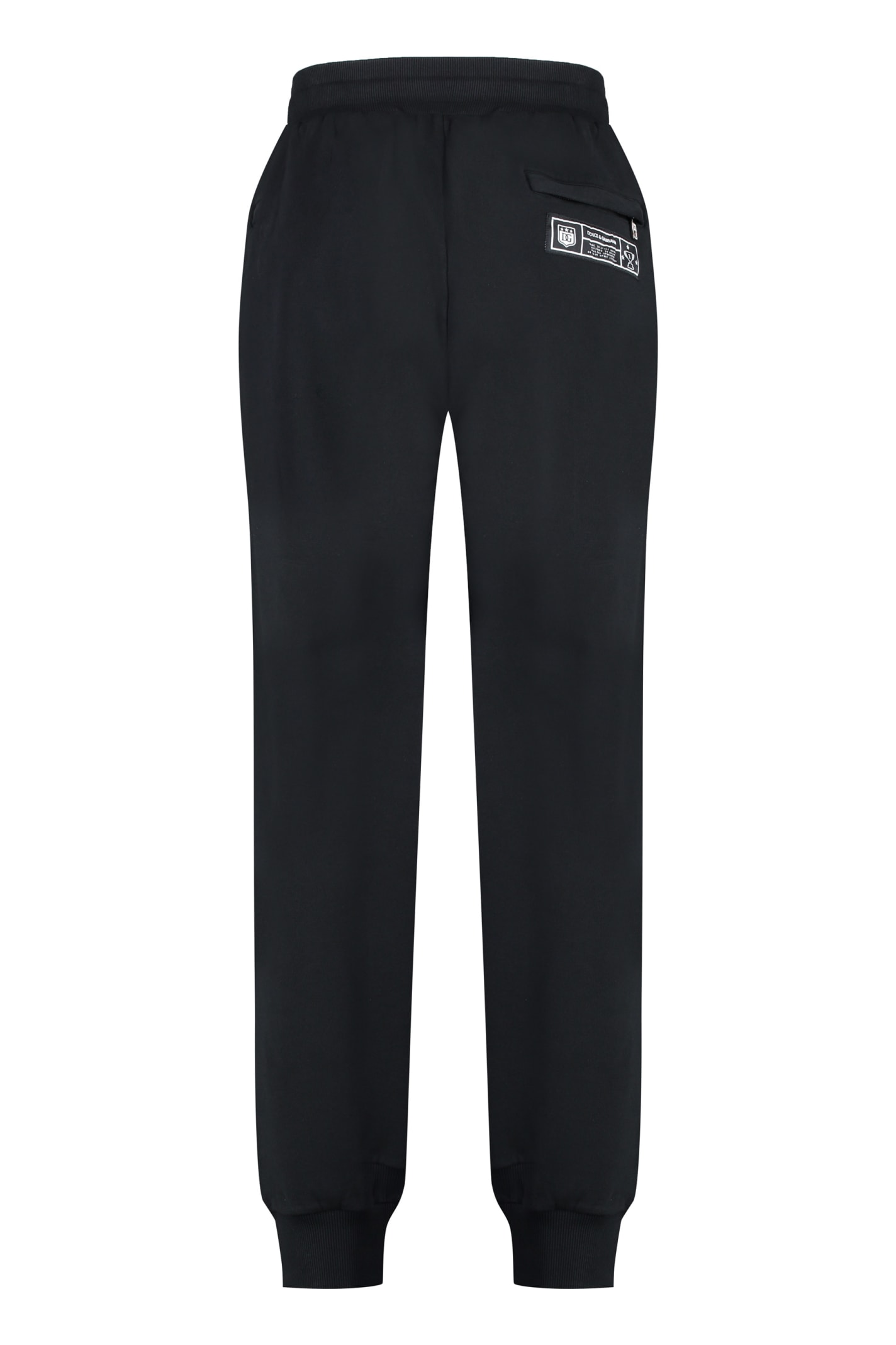 Shop Dolce & Gabbana Cotton Track-pants In Nero