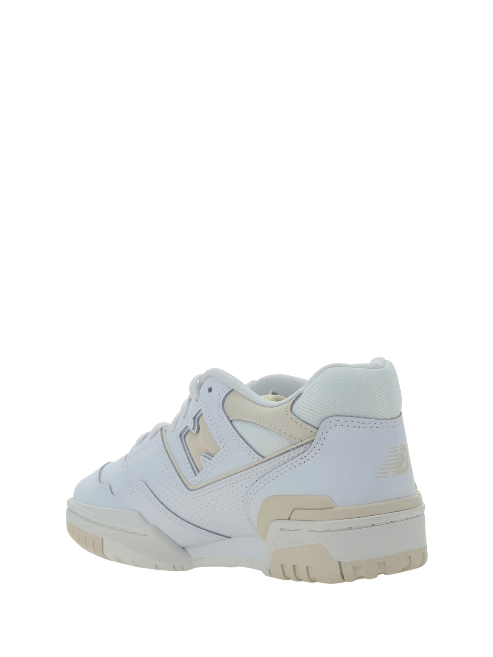 Shop New Balance 550 Sneakers In White/sea Salt