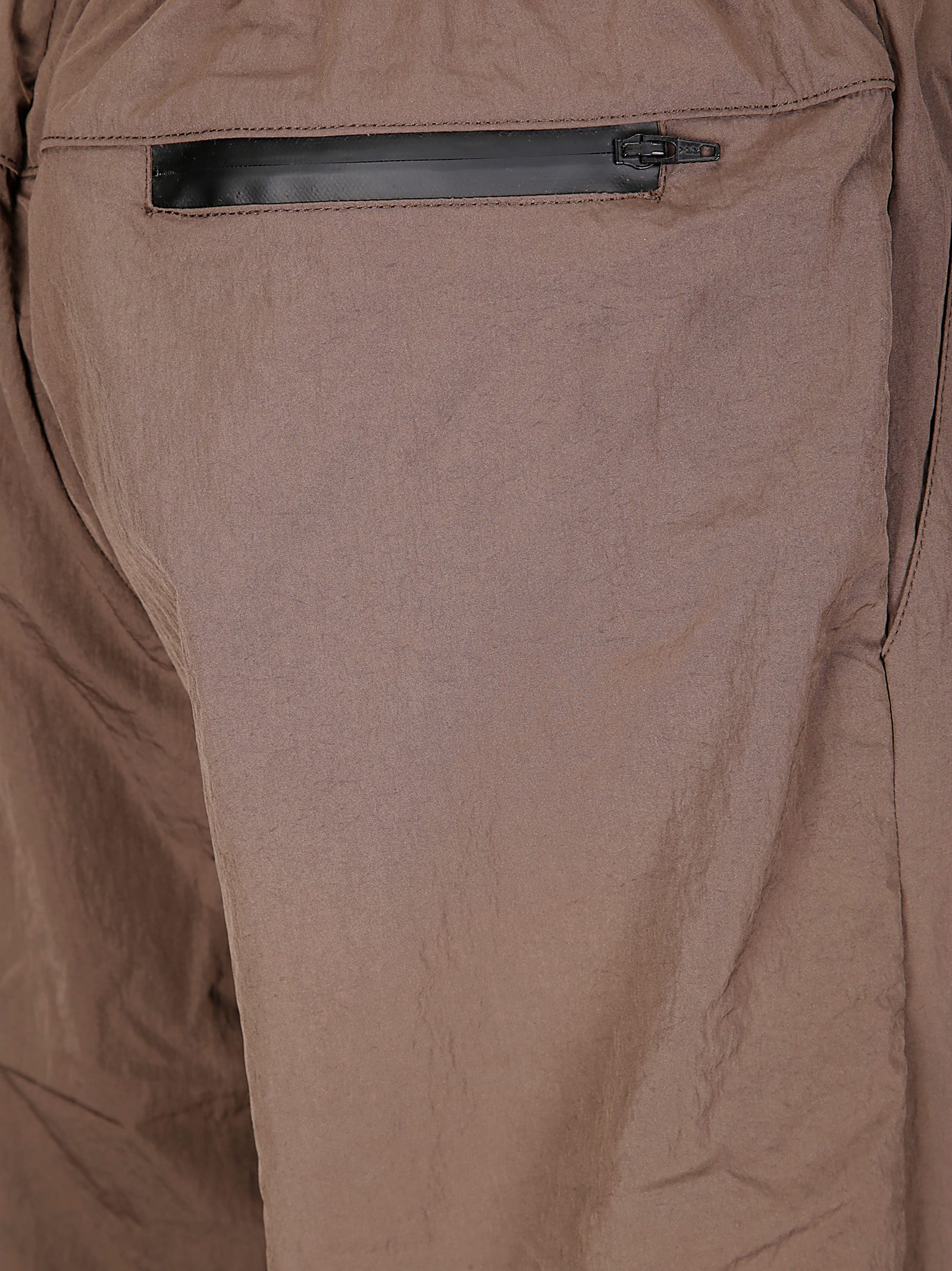 Cecilie Bahnsen Brooks Joggers Recycled Taffeta In Brown