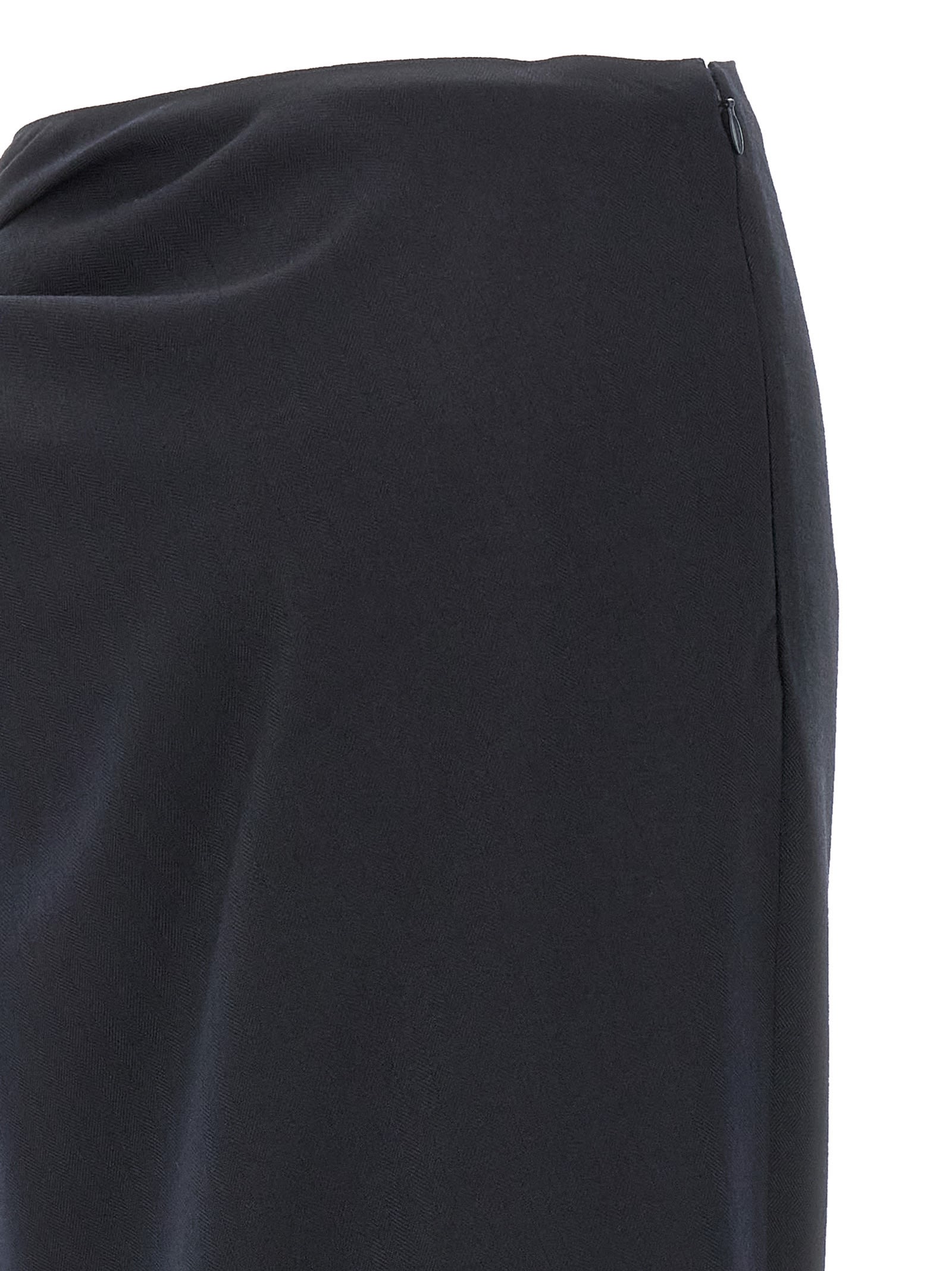 Dries Van Noten Women Sovora Emb 2193 W.w. Skirt Navy In Blue