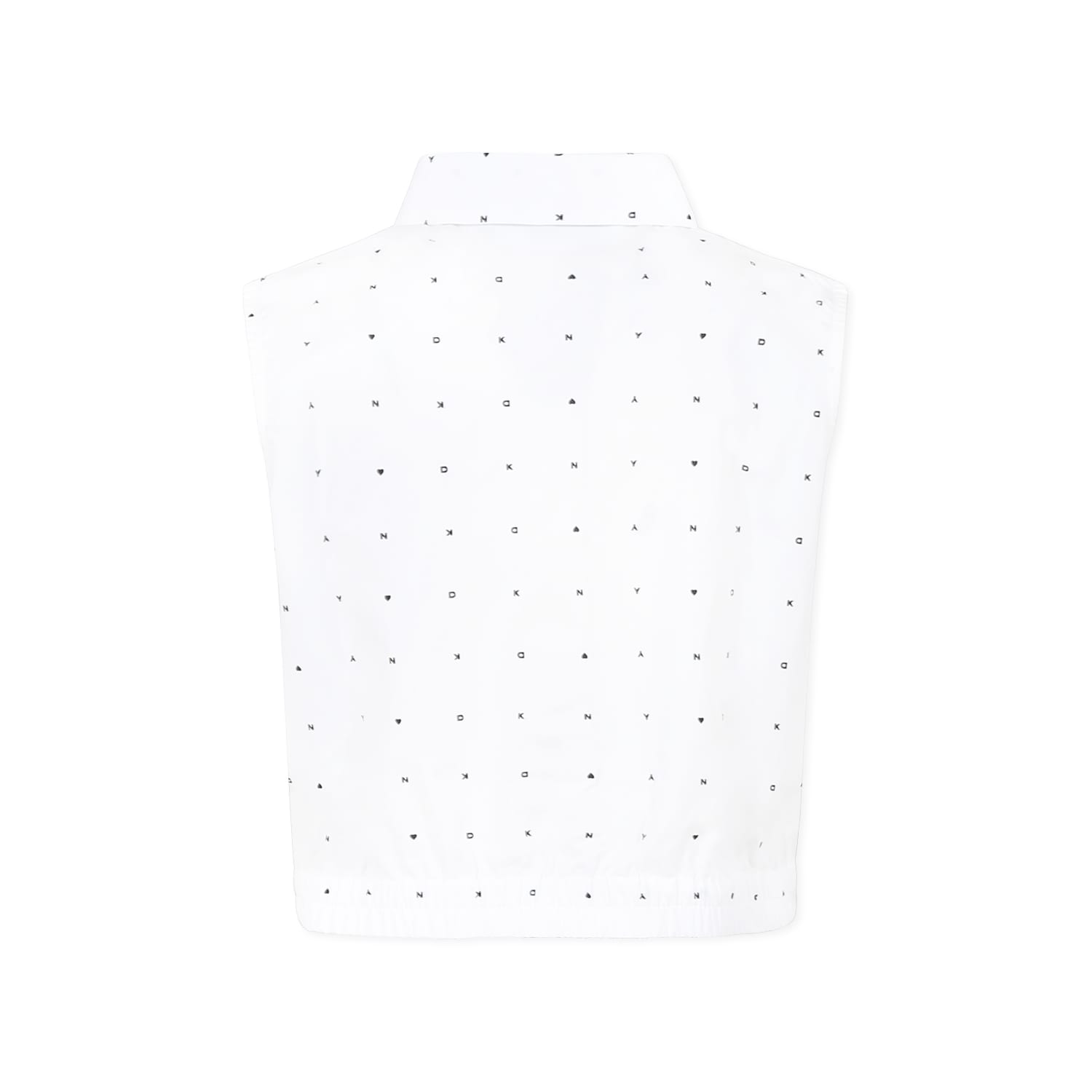 Dkny White Top For Girl With Logo In White