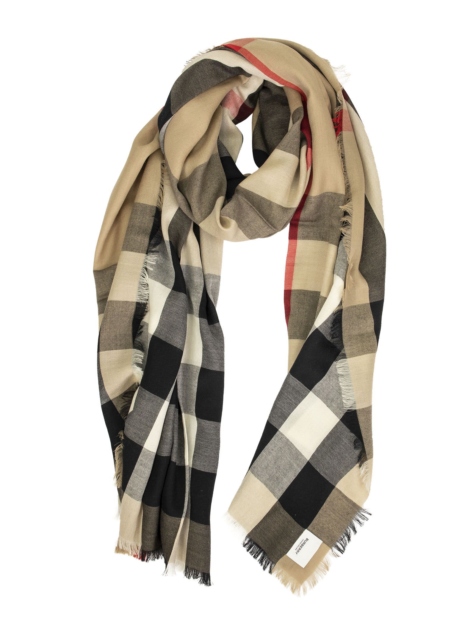 burberry lightweight check scarf