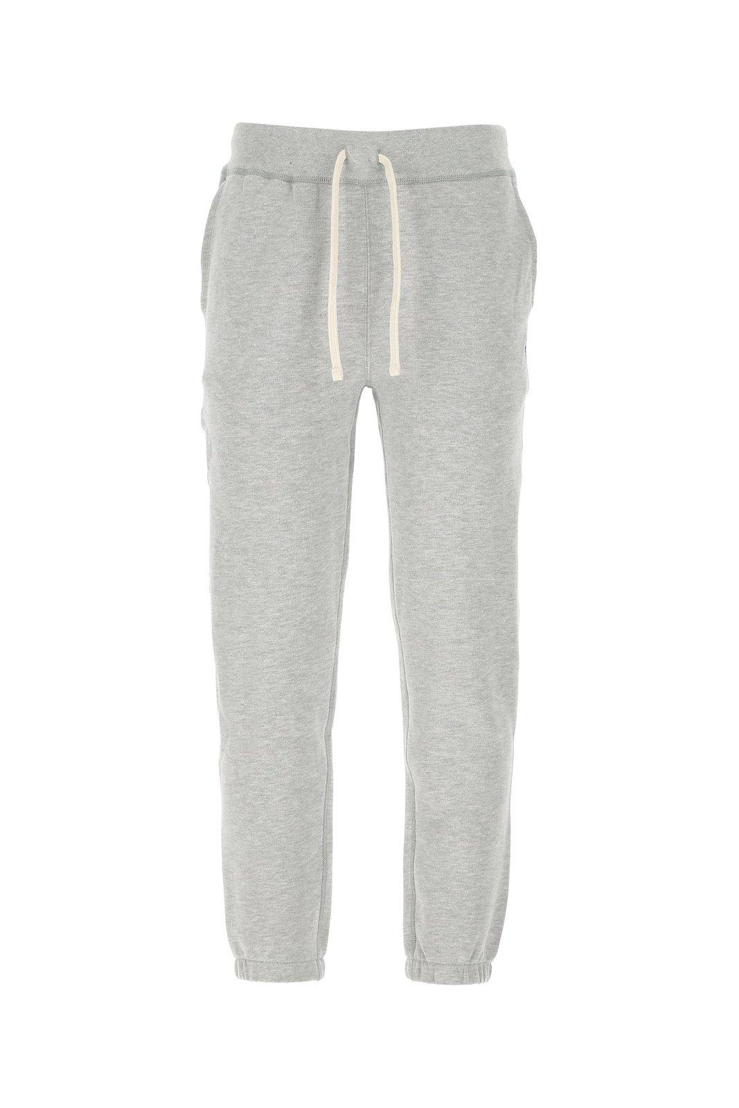 Ralph Lauren Logo Fleece Sweatpants In Grey