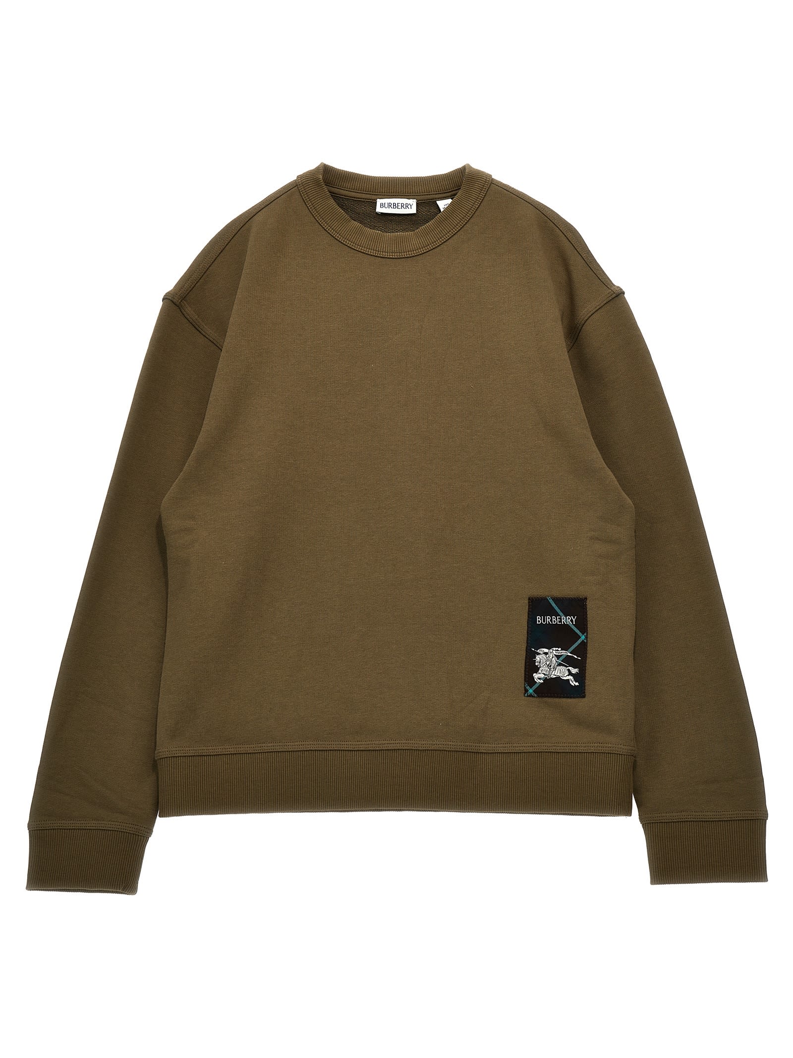 Burberry Long-sleeved Sweater In Green