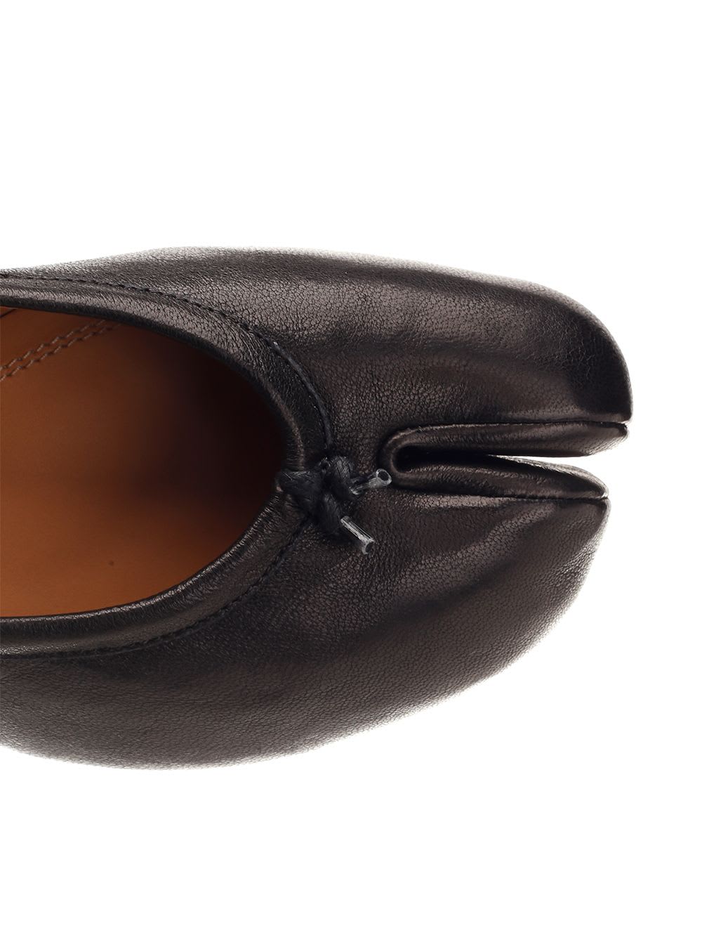 Shop Maison Margiela Tabi Ballerina In Black