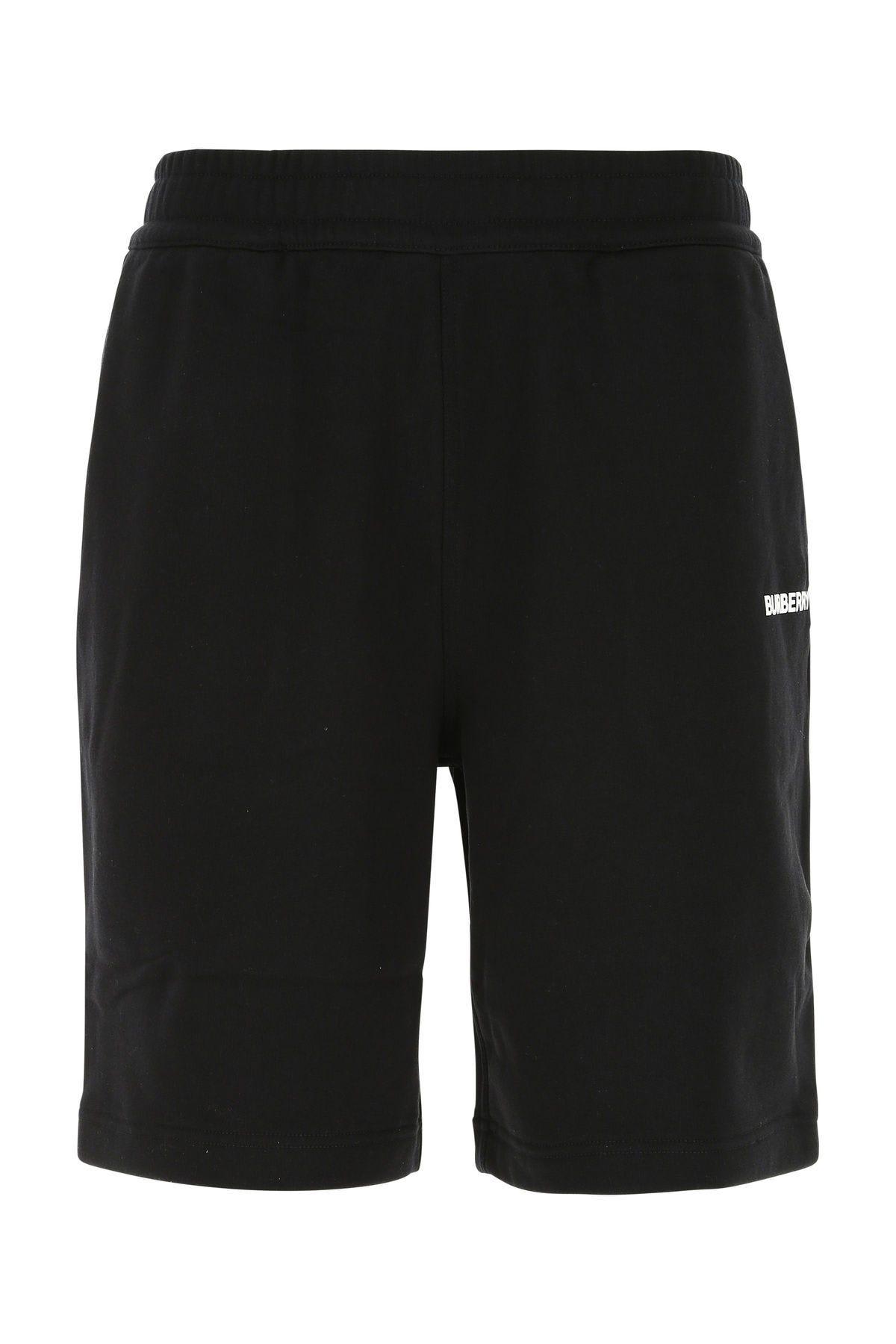 Burberry Black Cotton Bermuda Shorts