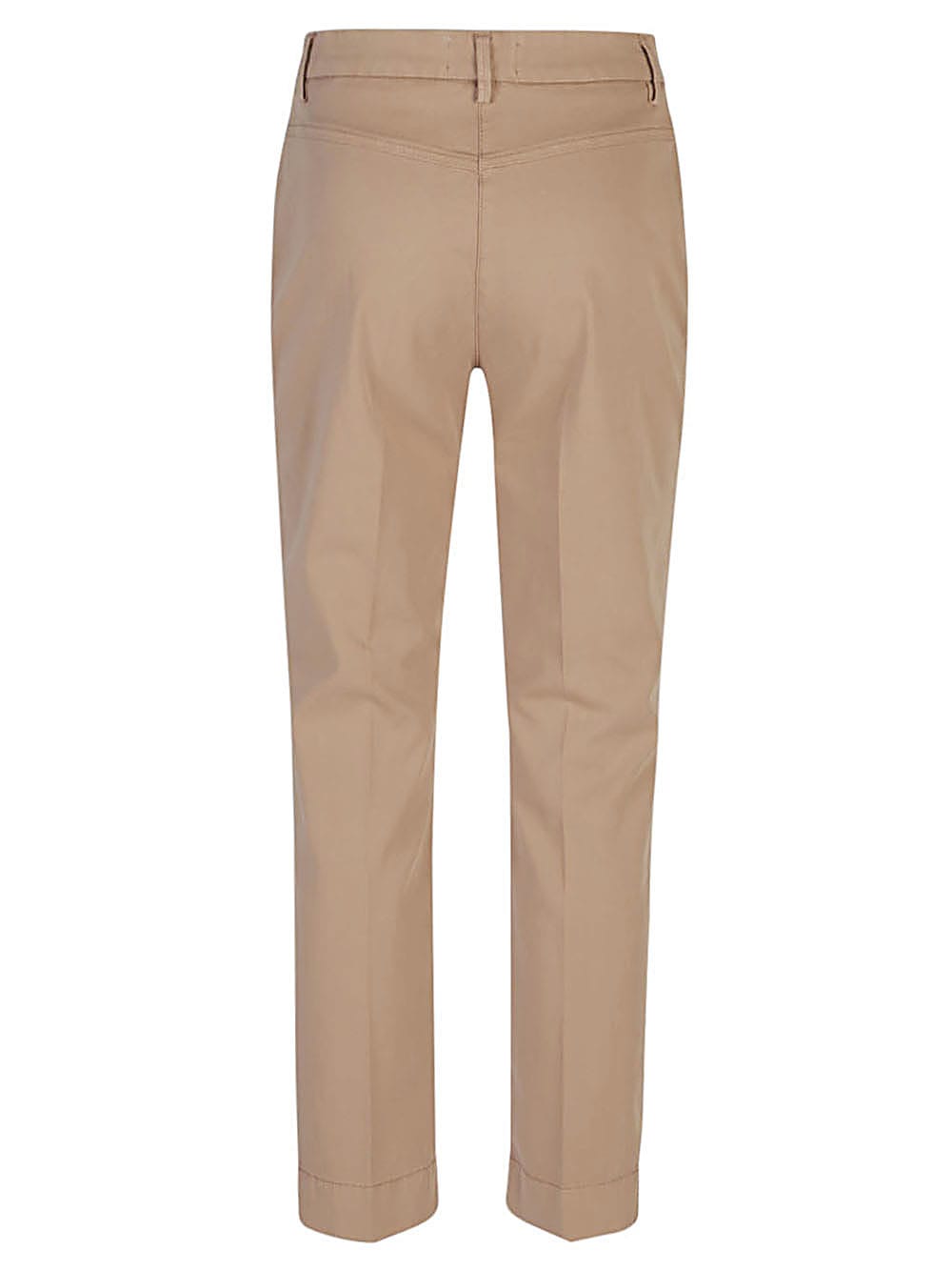 Via Masini 80 Cotton Trousers In Neutral