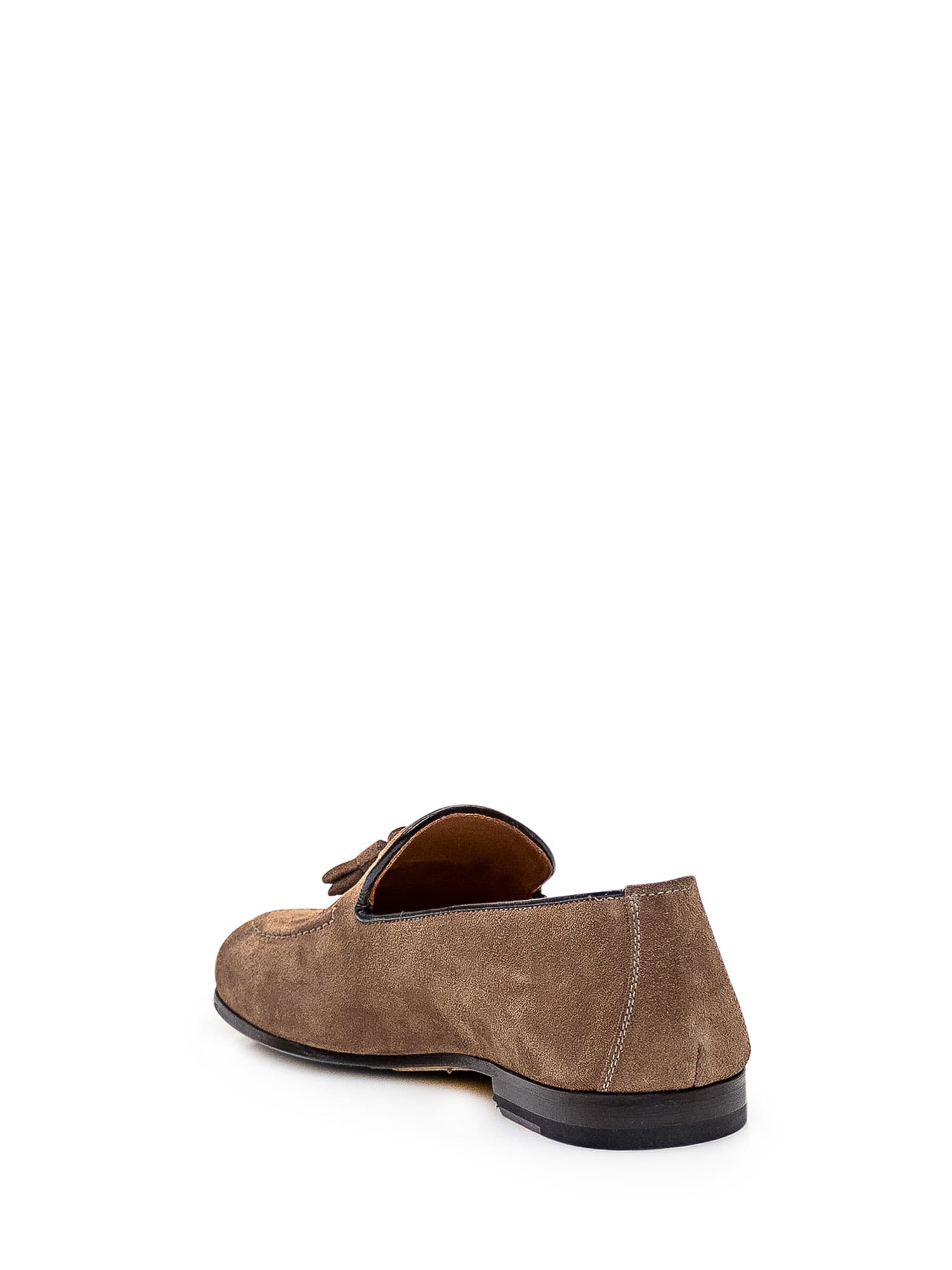 Shop Doucal's Leather Loafer In Palude Fdo T.moro