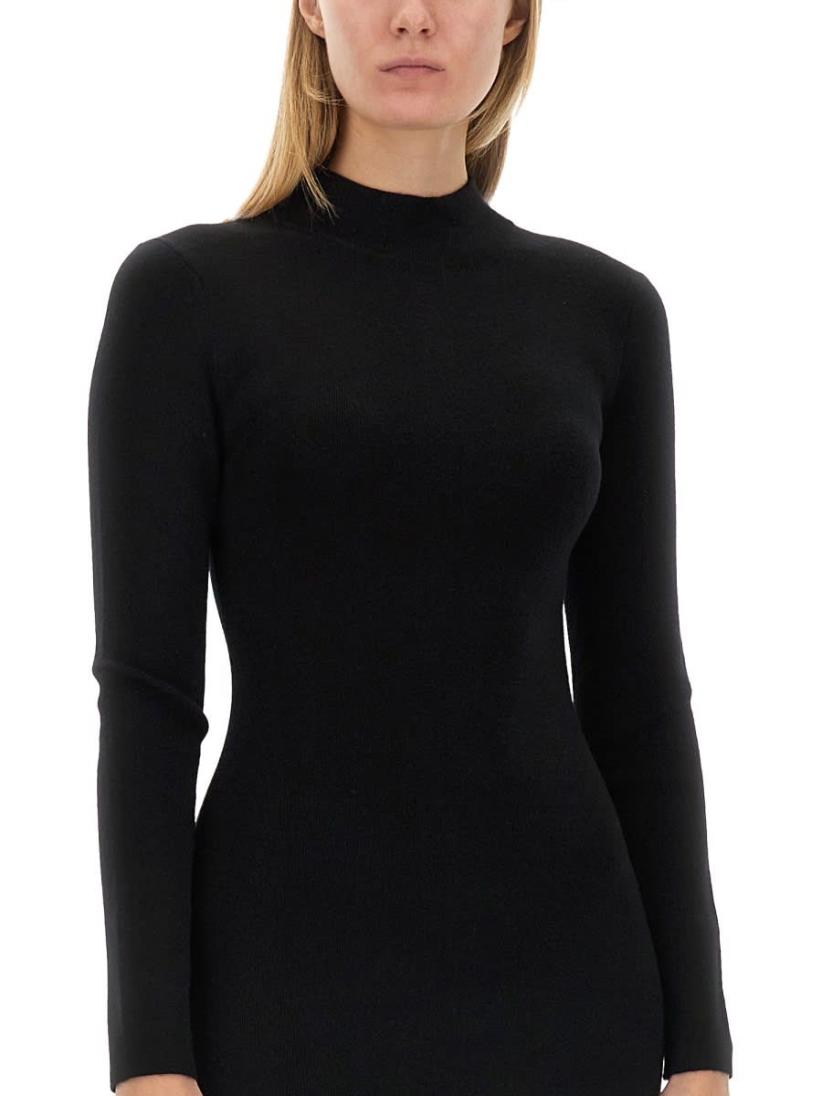 Shop Michael Kors Slim Fit Dress In Black