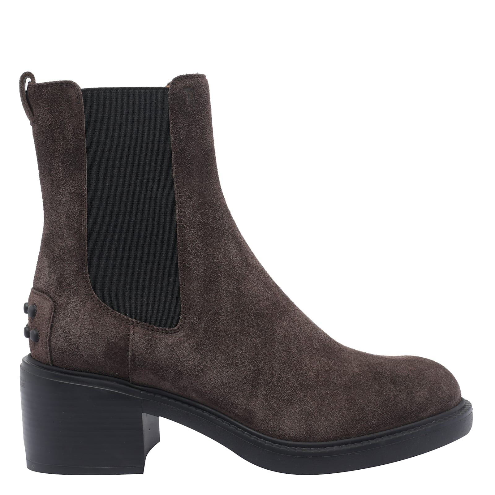 Tod's Gomma Suede Ankle Boots In Brown