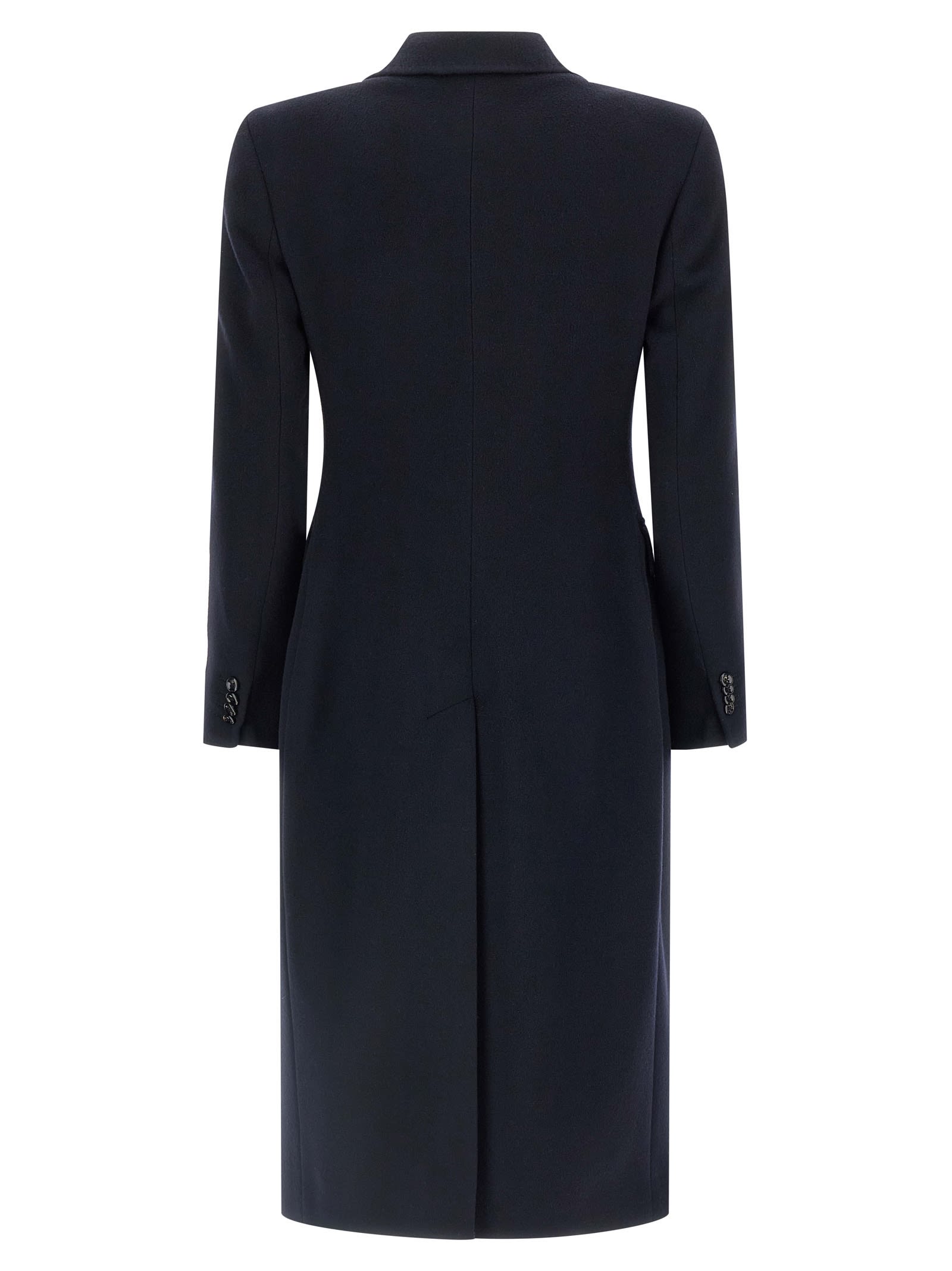Tagliatore Tailored Double-breasted Coat Notched Lapels In Blue