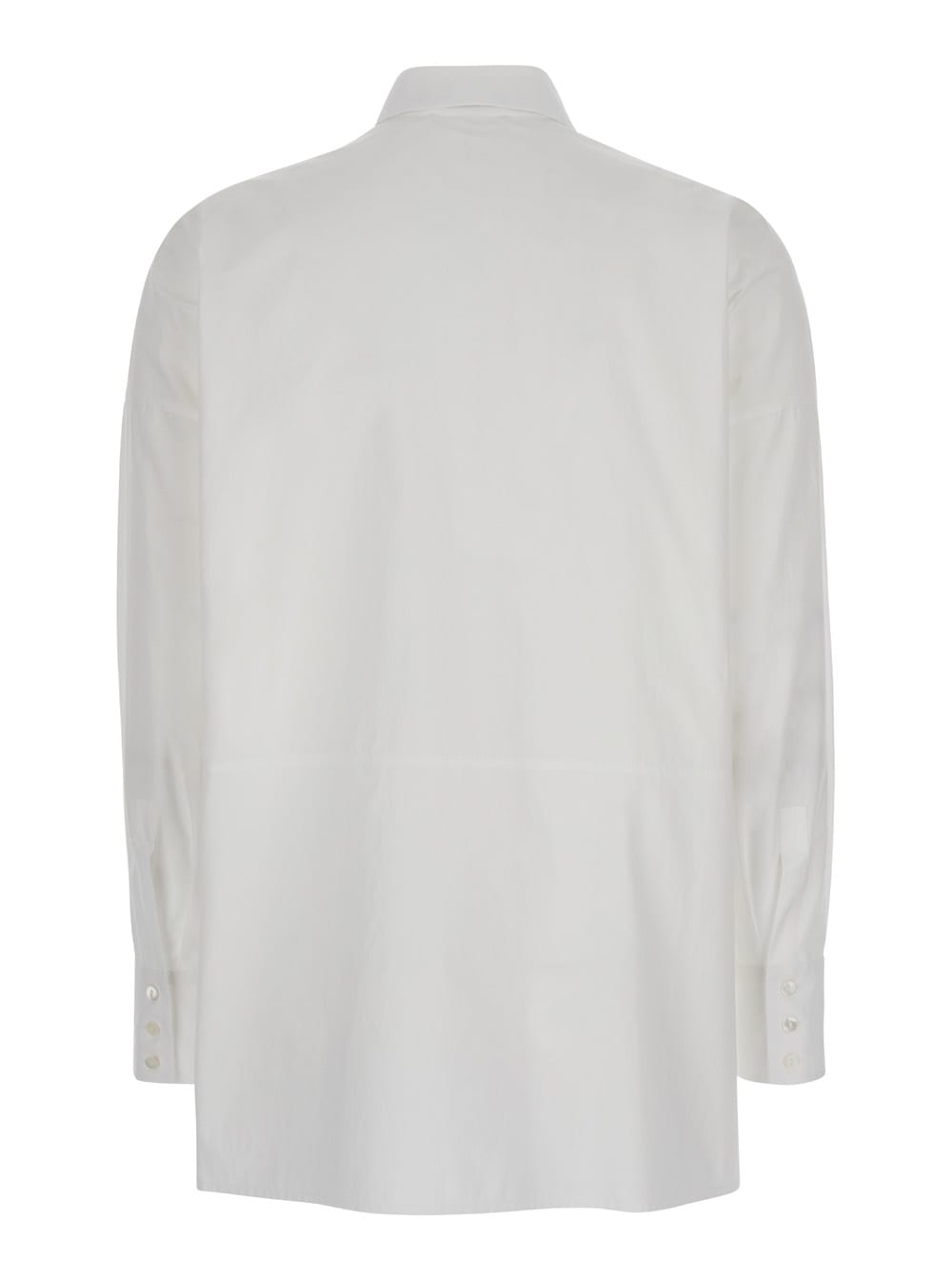 Shop Antonelli Armagnac White Shirt With A Pocket In Cotton Woman