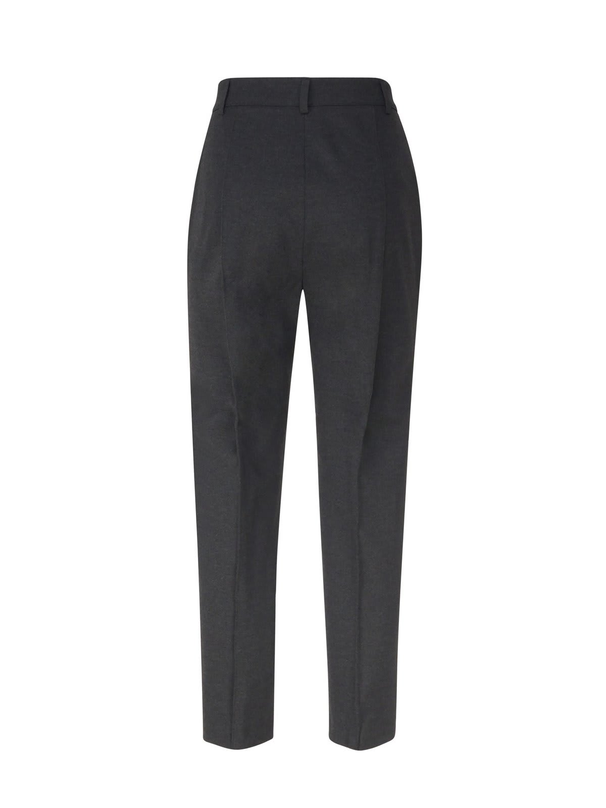 Shop Pinko Tailored Cropped Trousers In Grey