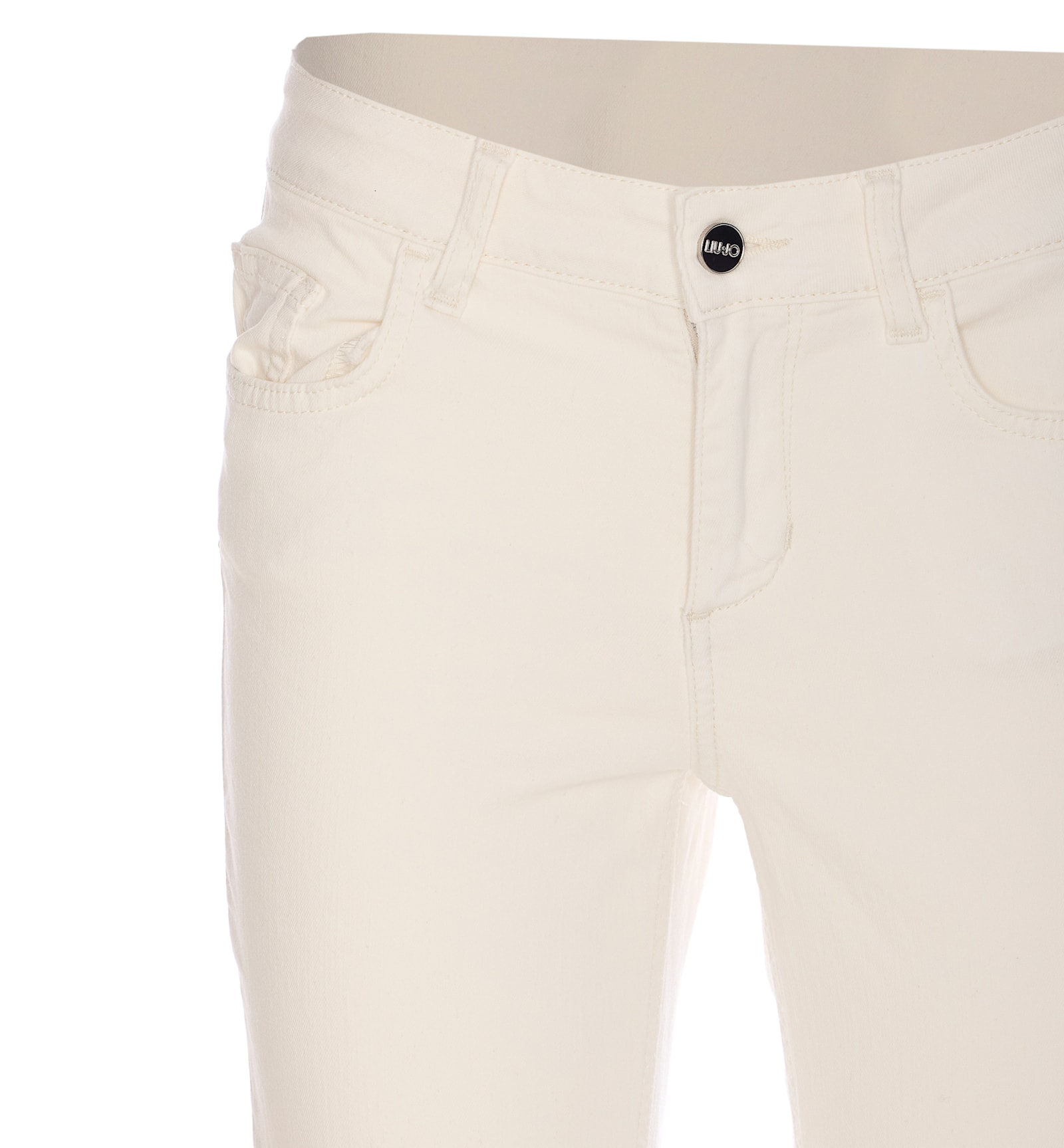 Liu •jo Cropped Pants In White