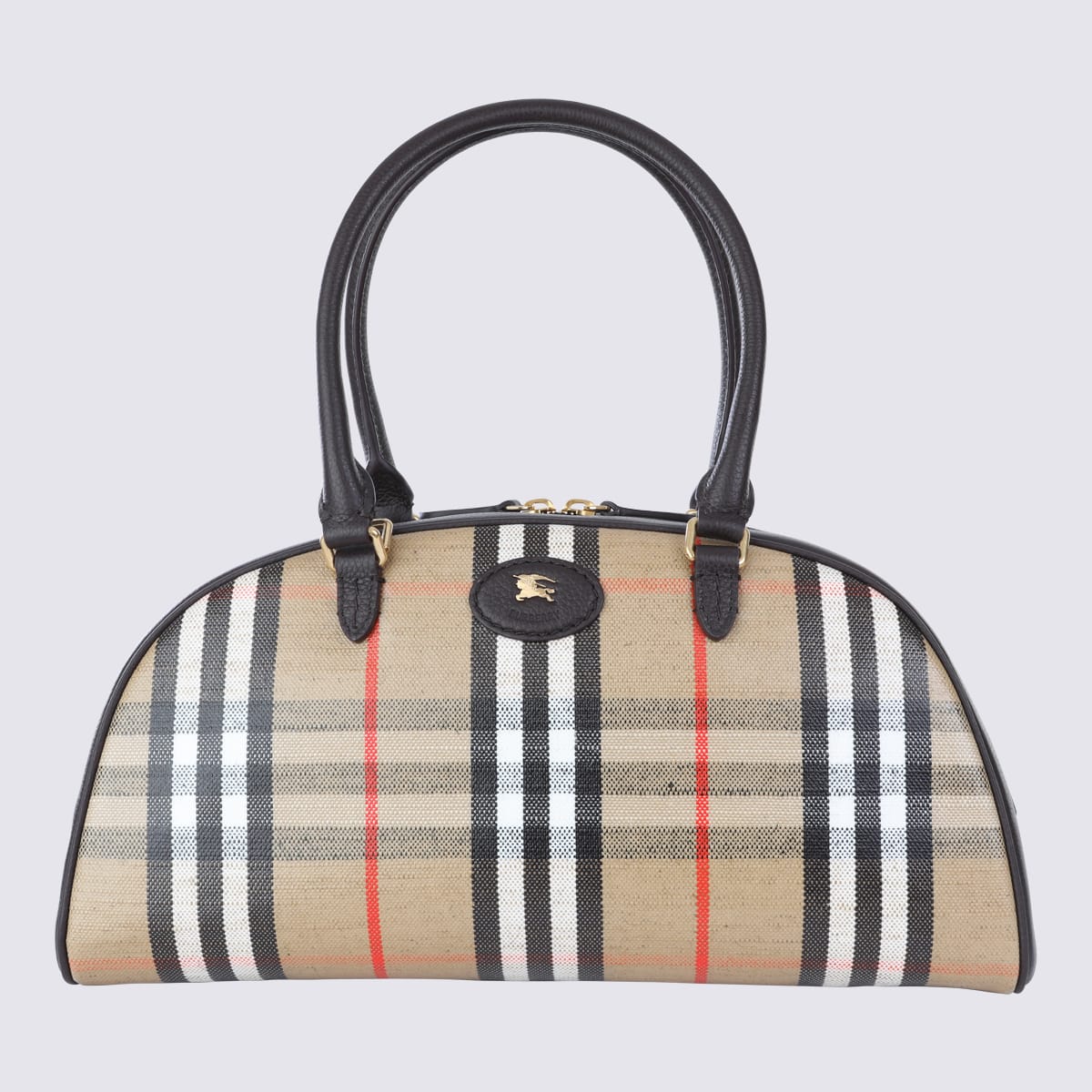 Brown Highland Bowling Top Handle Bag