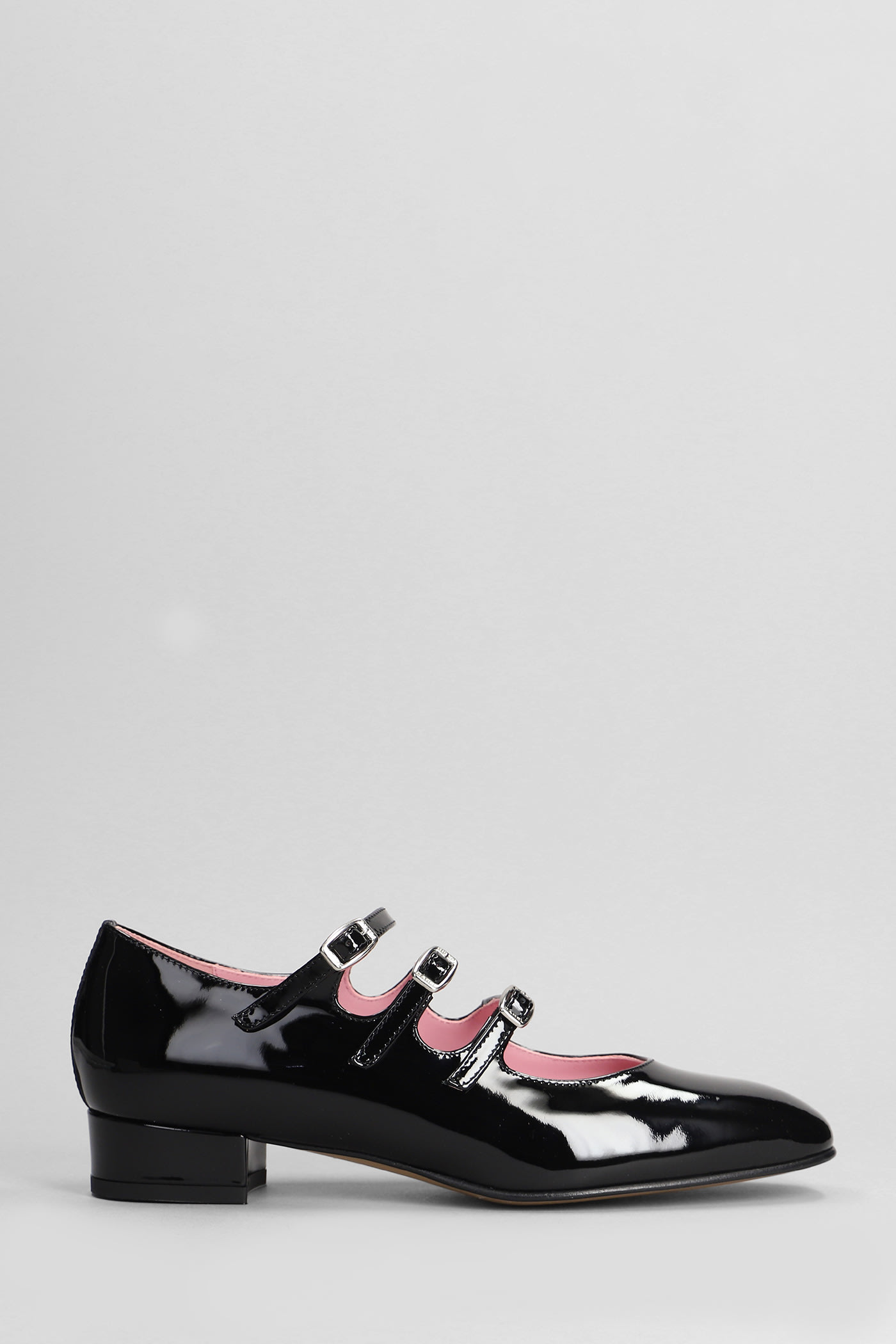 Shop Carel Ariana Ballet Flats In Black Patent Leather