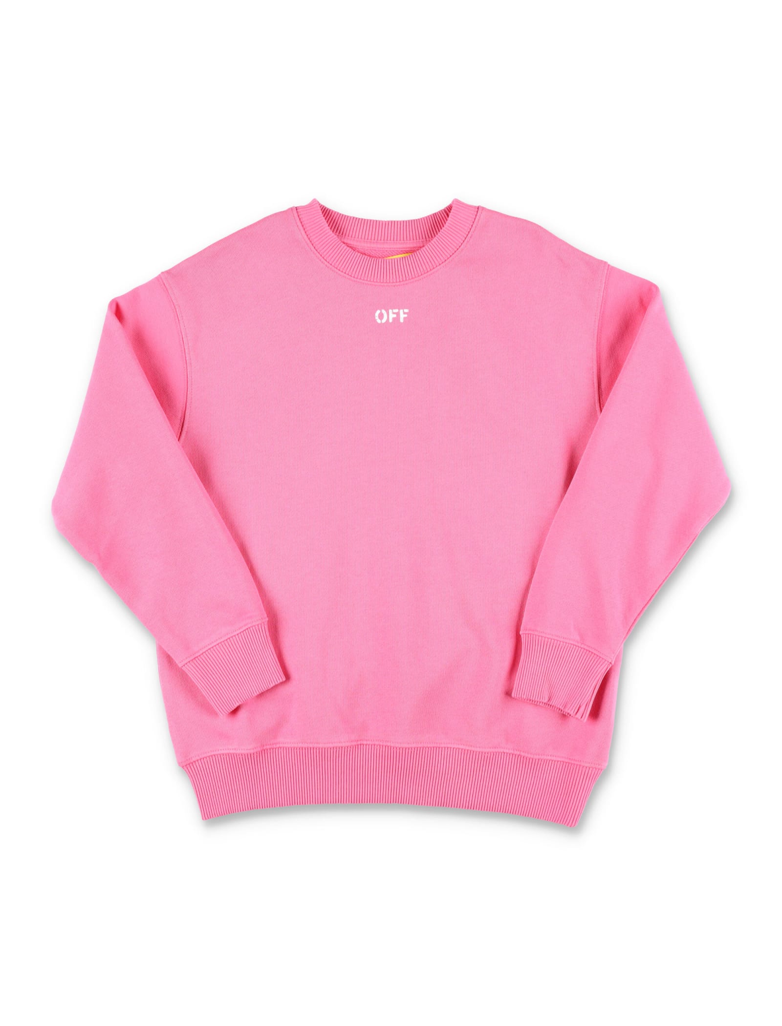 Shop Off-white Off Stamp Plain Sweatshirt In Pink
