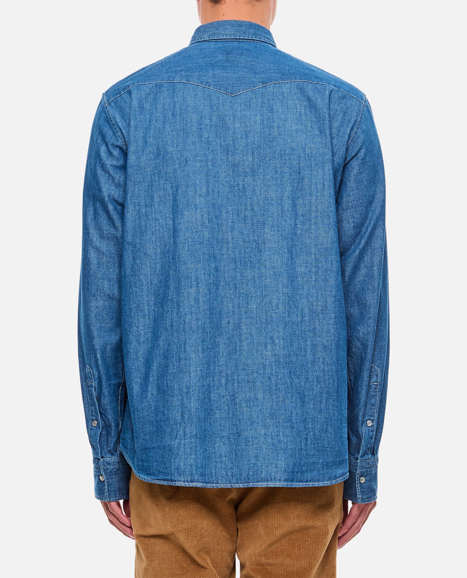 Bd Baggies Alfred Denim Shirt Jacket In Orange