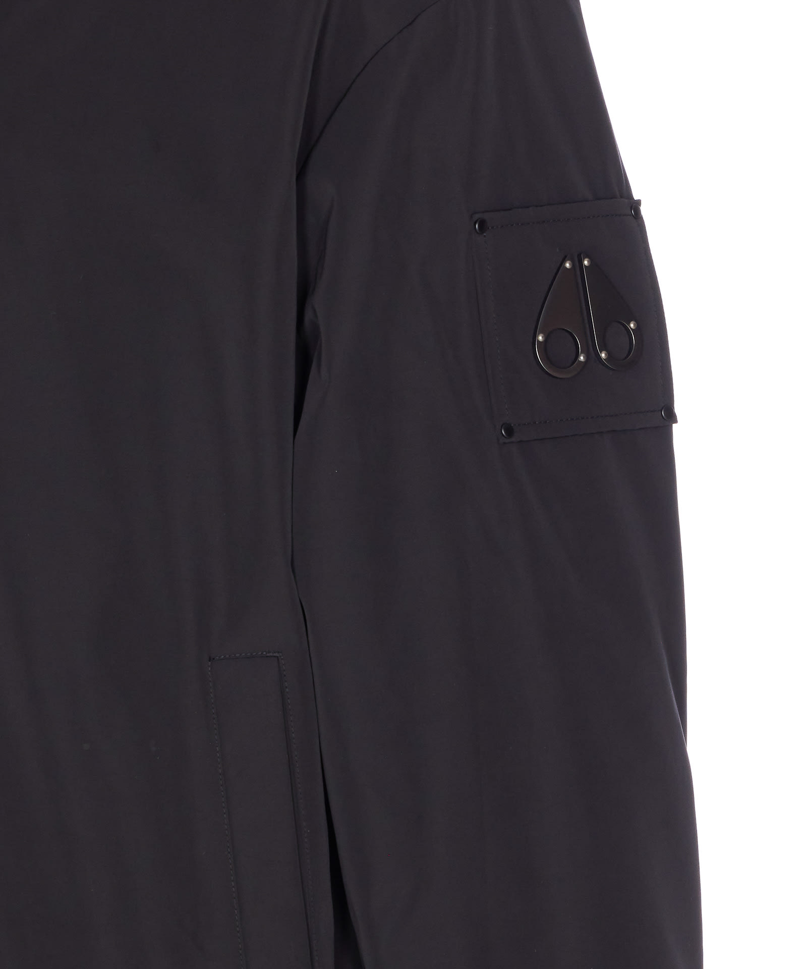 Moose Knuckles Roland Reversible Bunny Jacket In Black