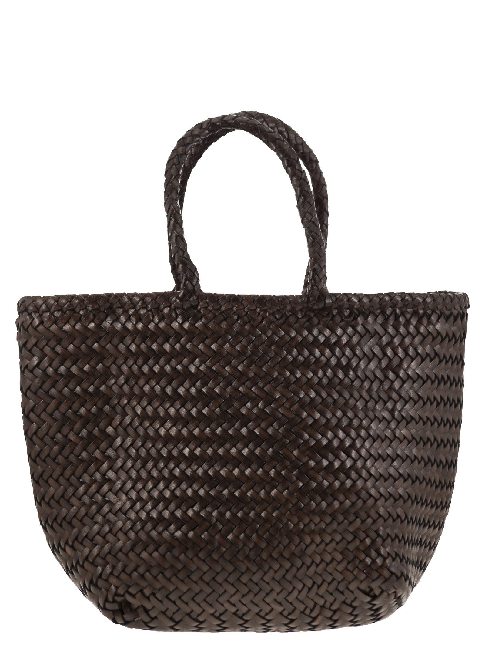 Grace Basket Small - Woven Leather Bag