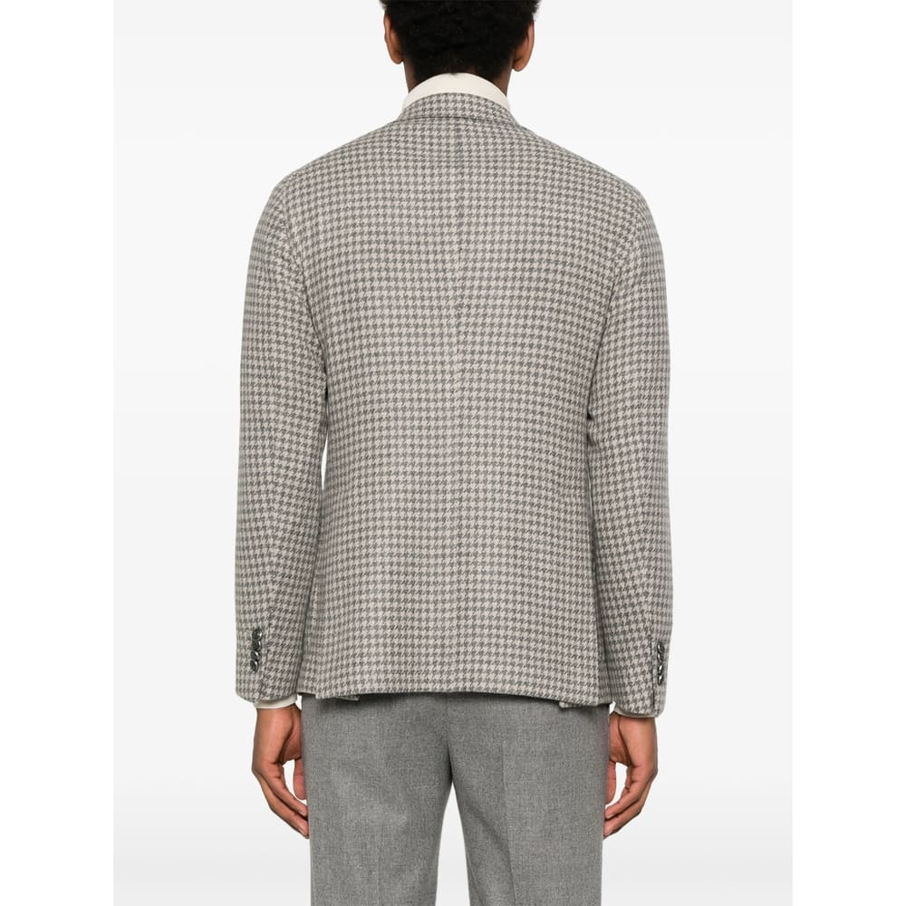 Tagliatore Single-breasted Blazer In Gray