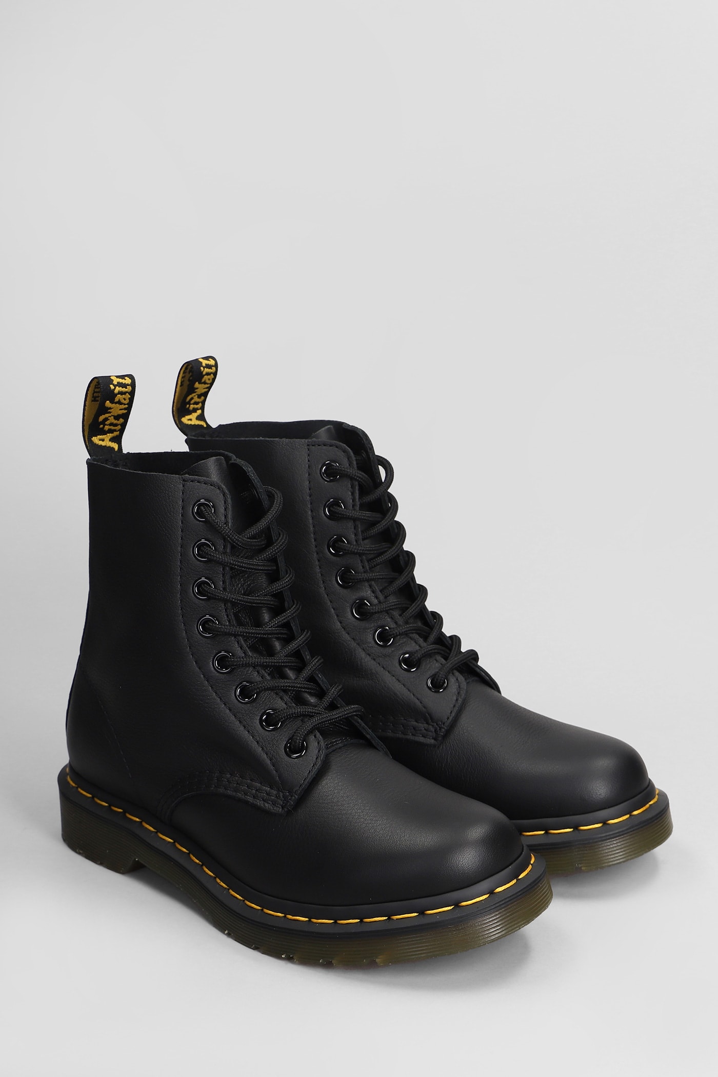 Shop Dr. Martens' 1460 Pascal Combat Boots In Black Leather