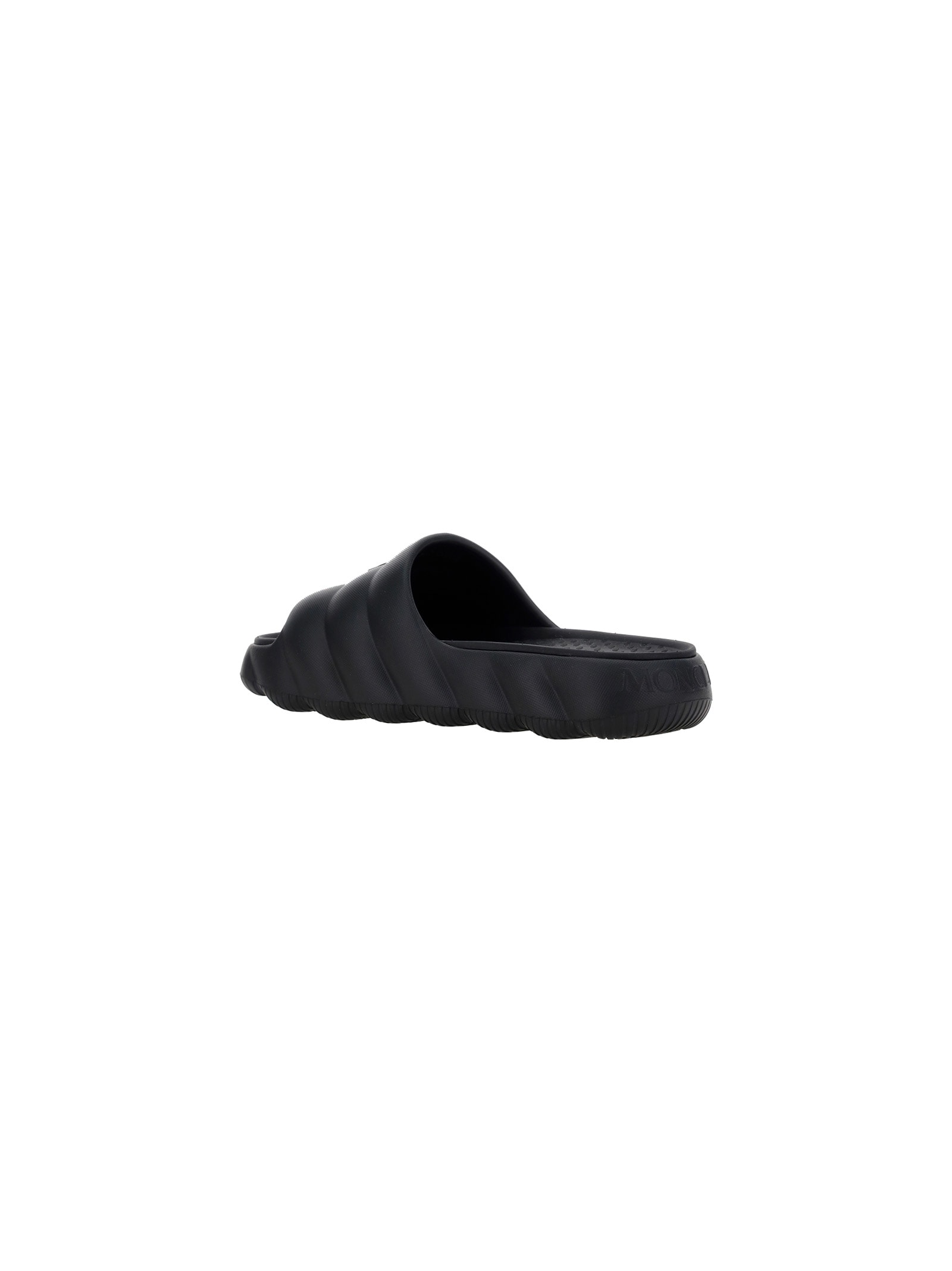 Shop Moncler Lido Sandals In Black