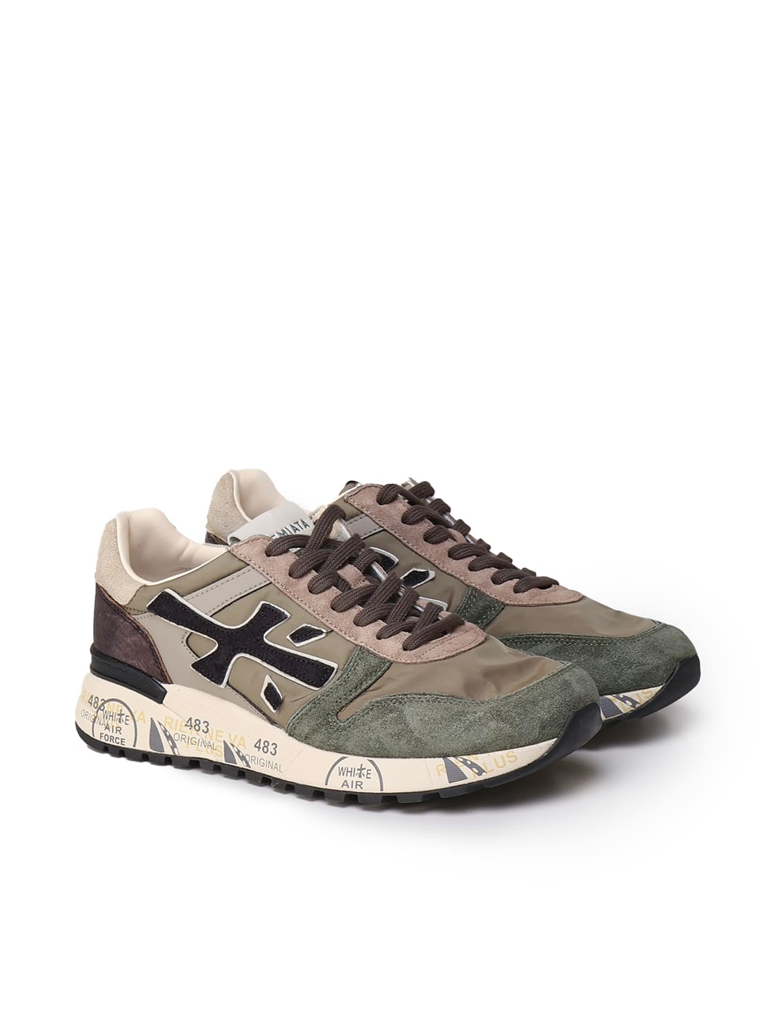 Shop Premiata Sneakers Mick 6872 In Beige