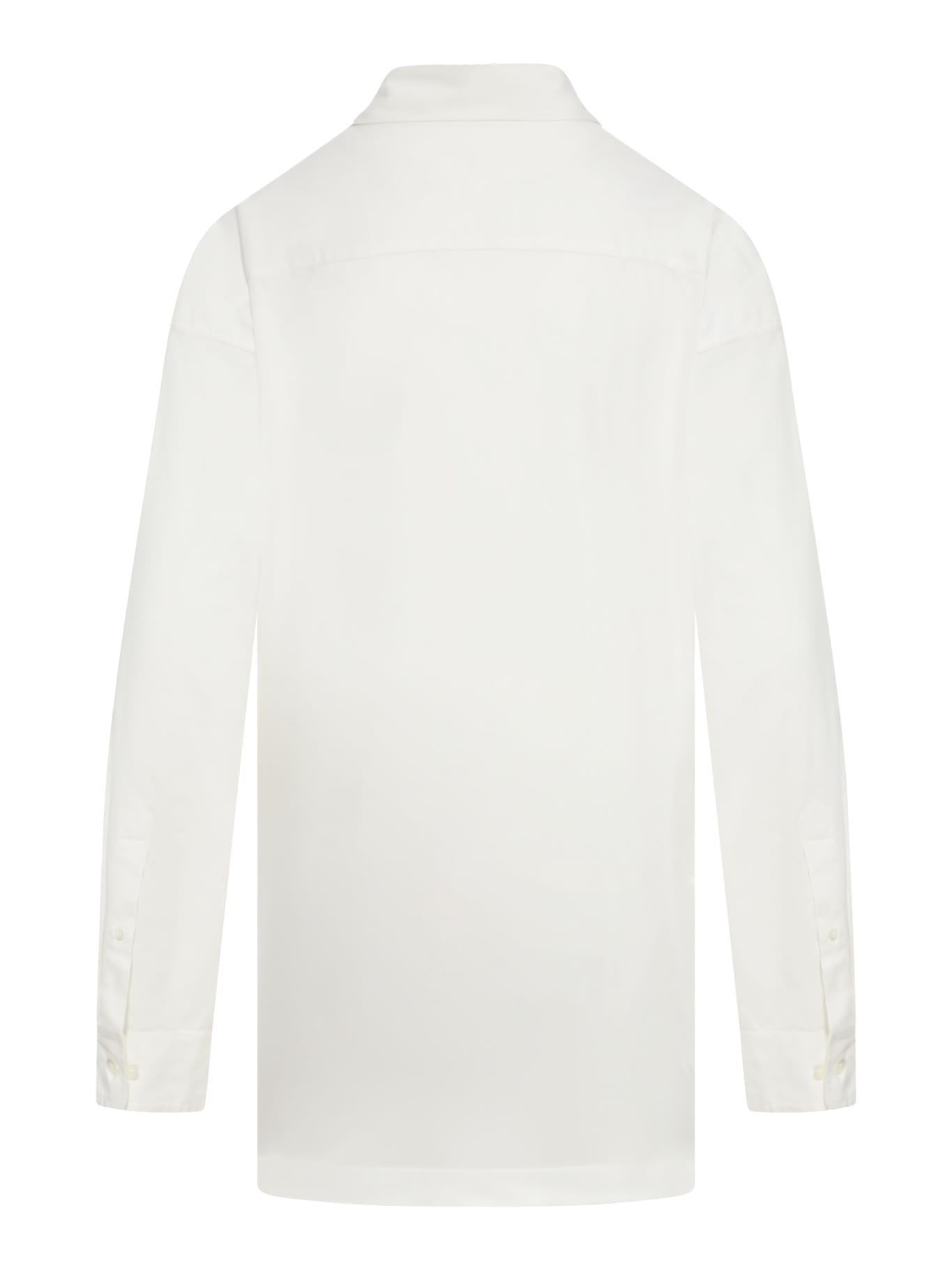 Shop Dries Van Noten Clicks Emb 9295 W.w.shirt In Off White