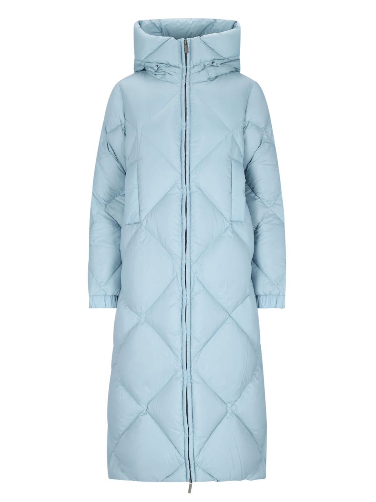 Shop K-way Nevel Super Light Thermo Heavy Down Jacket In Light Blue