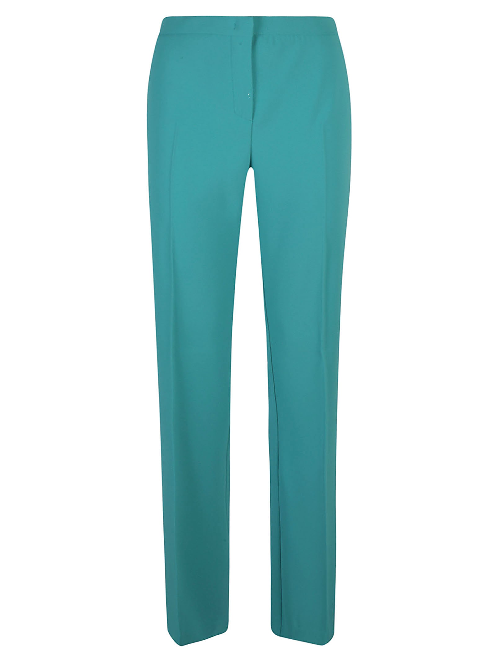 Pinko Long Concealed Trousers In Green