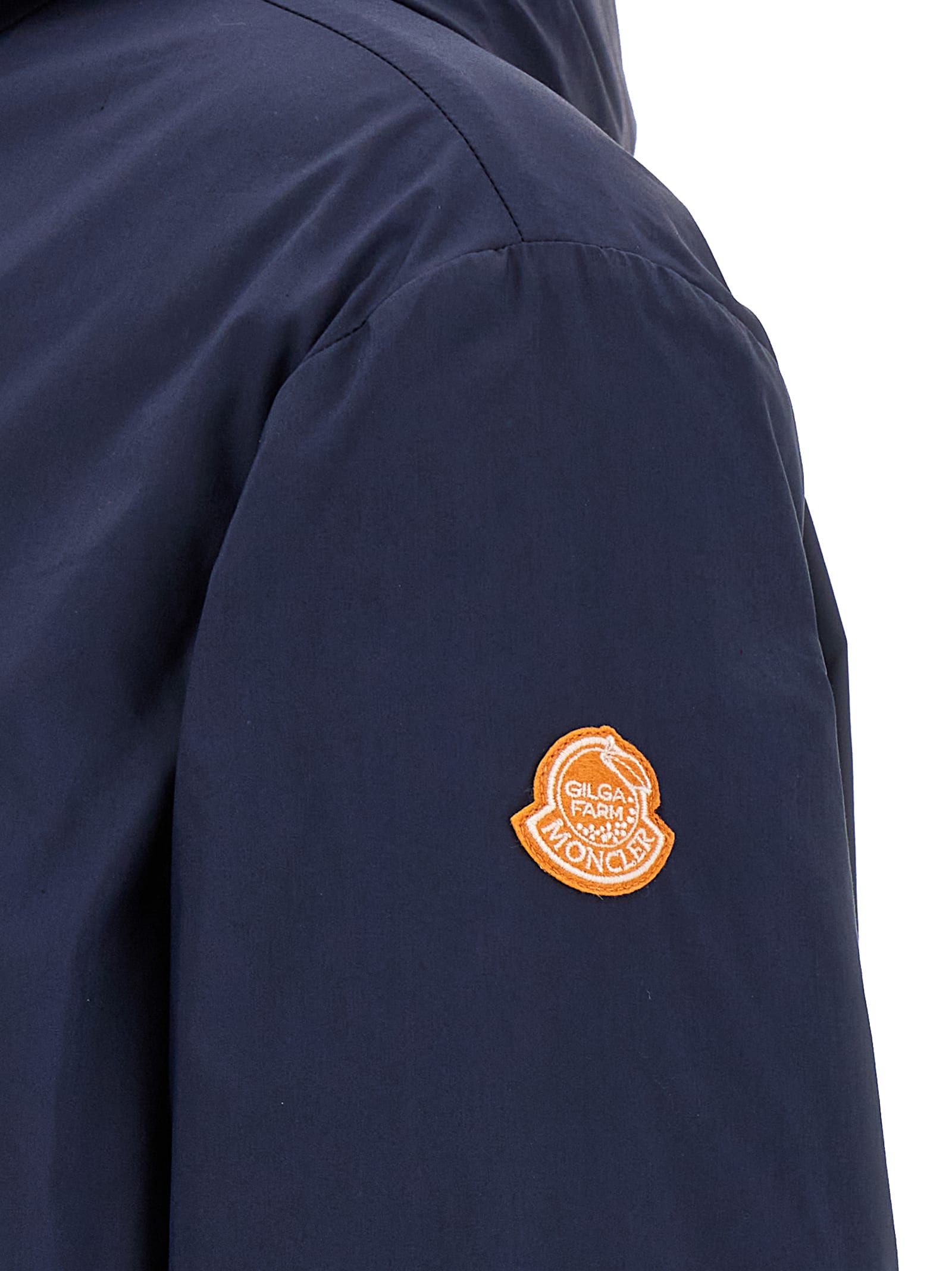 Moncler Genius The Moncler X Gilga Farm By Donald Glover Caracara Short Down Jacket In Blue