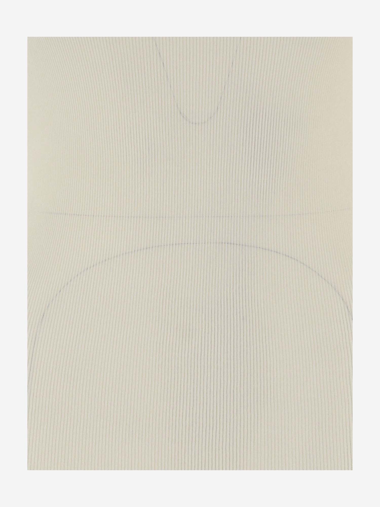 Shop Ami Alexandre Mattiussi Stretch Viscose Turtleneck In Ivory