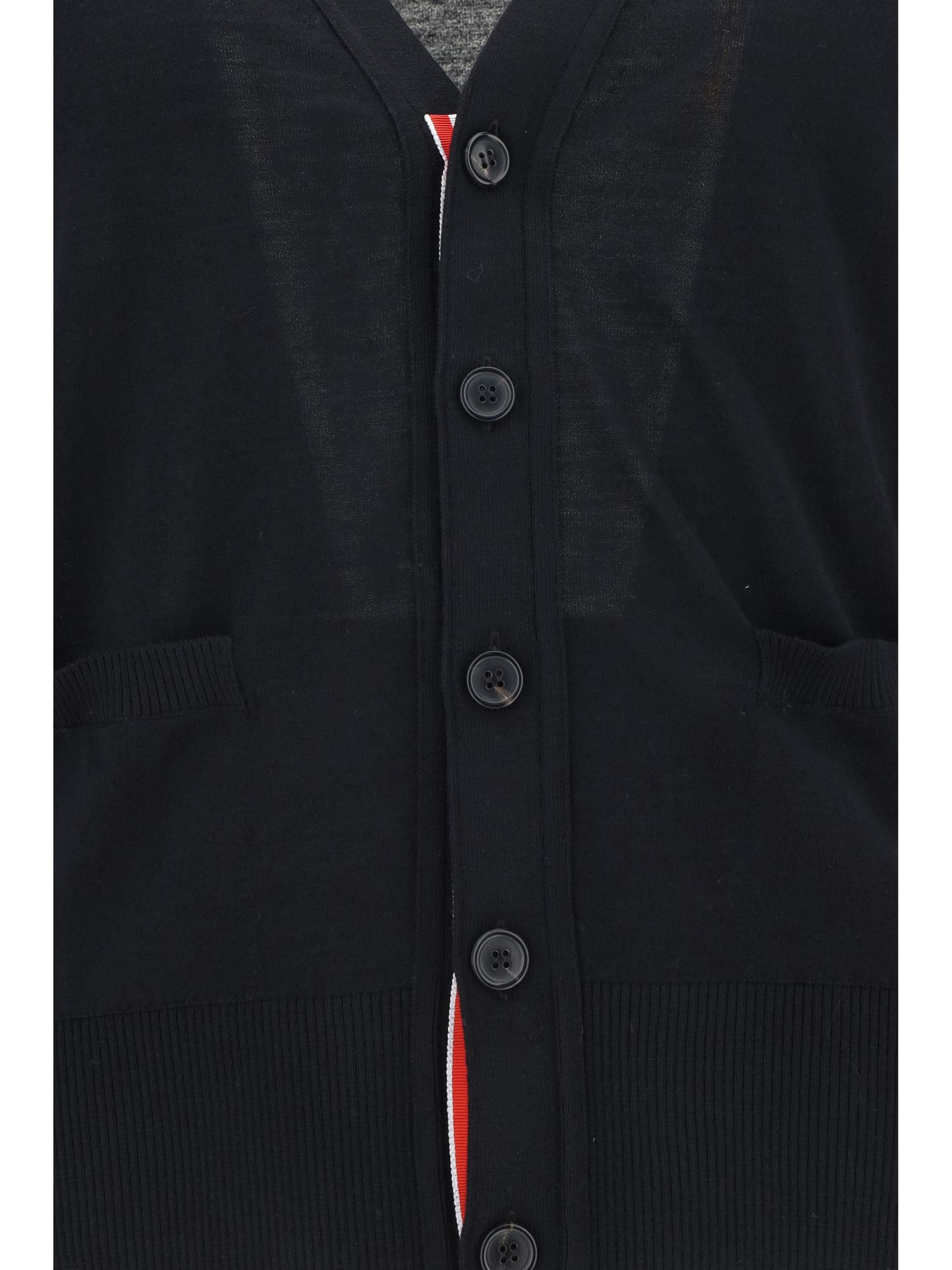 Shop Thom Browne Cardigan In Black