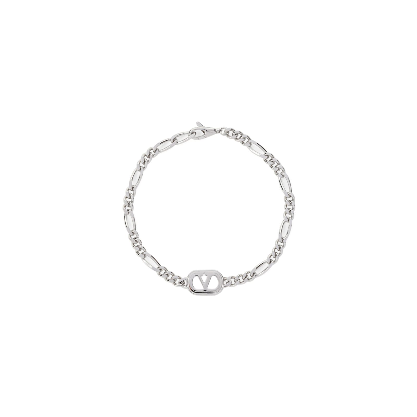 Valentino Ovalette Bracelet In Metallic