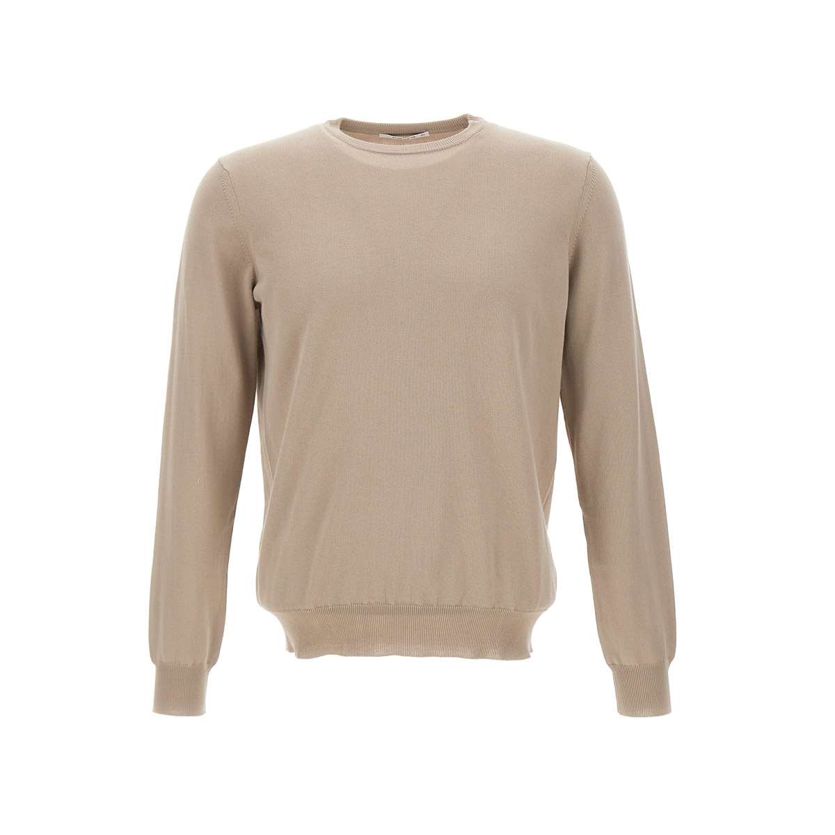 Shop Kangra Cotton Sweater In Beige