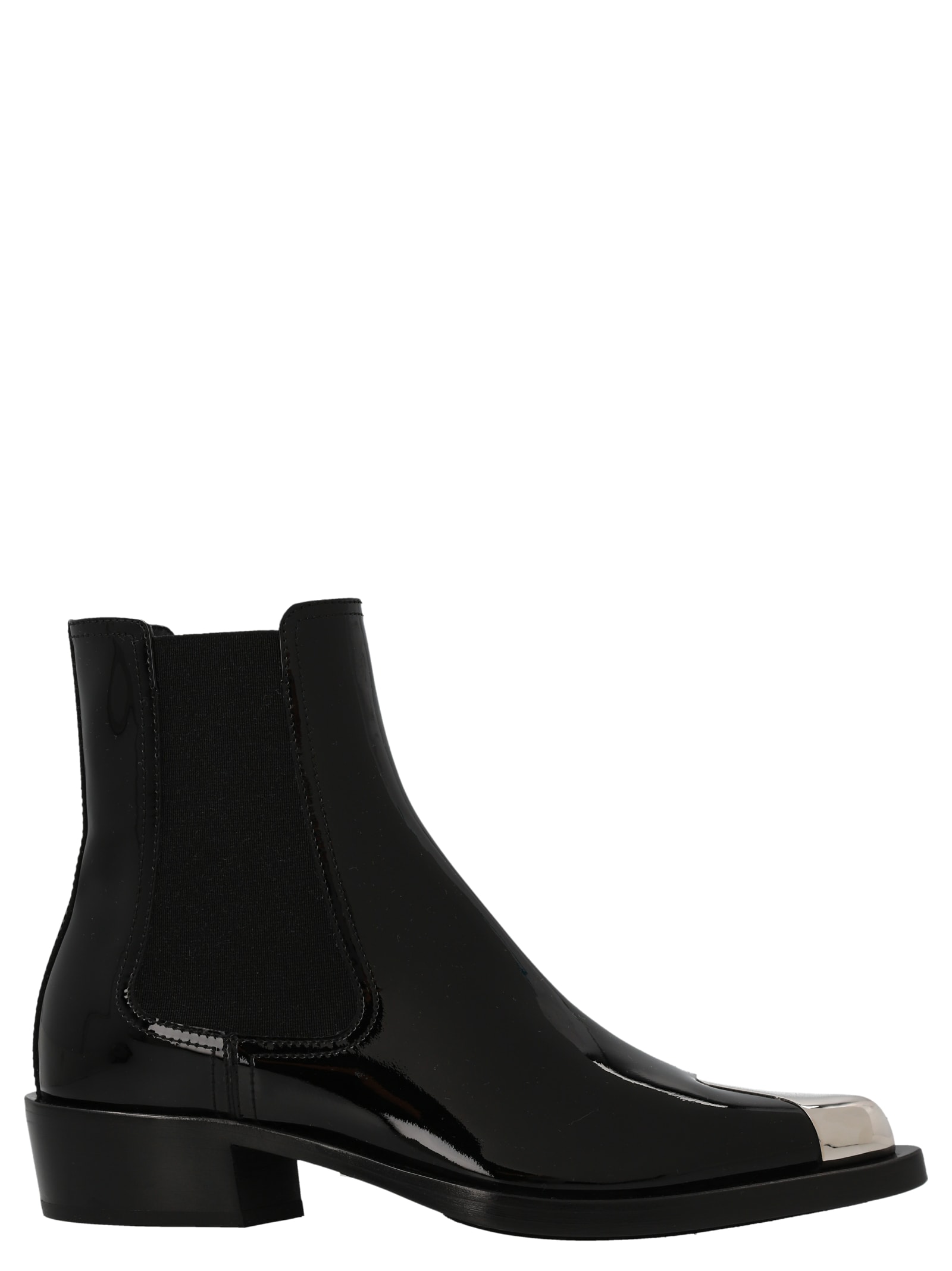 ALEXANDER MCQUEEN PATENT ANKLE BOOTS