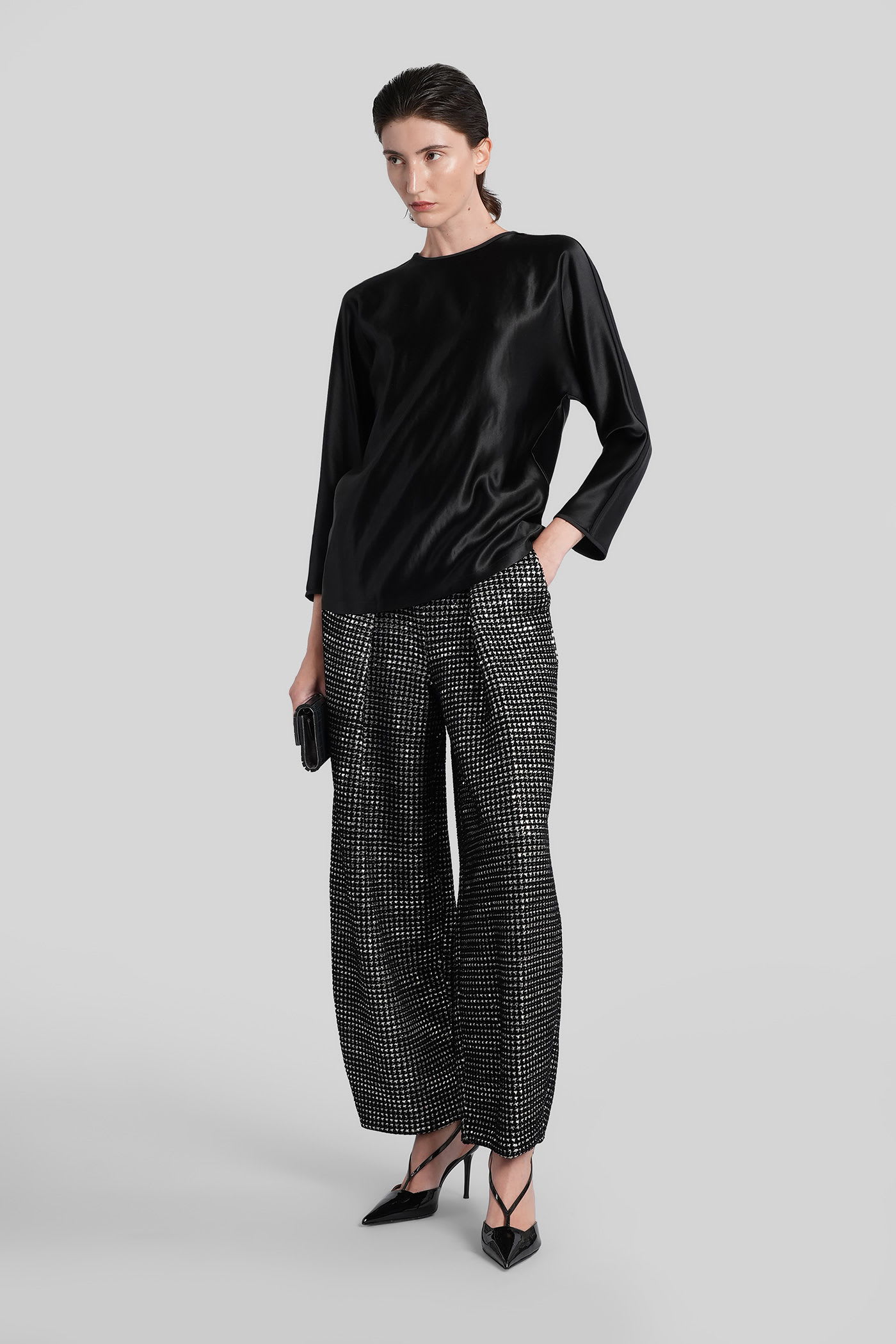 Giorgio Armani Pants In Black Polyester In Black