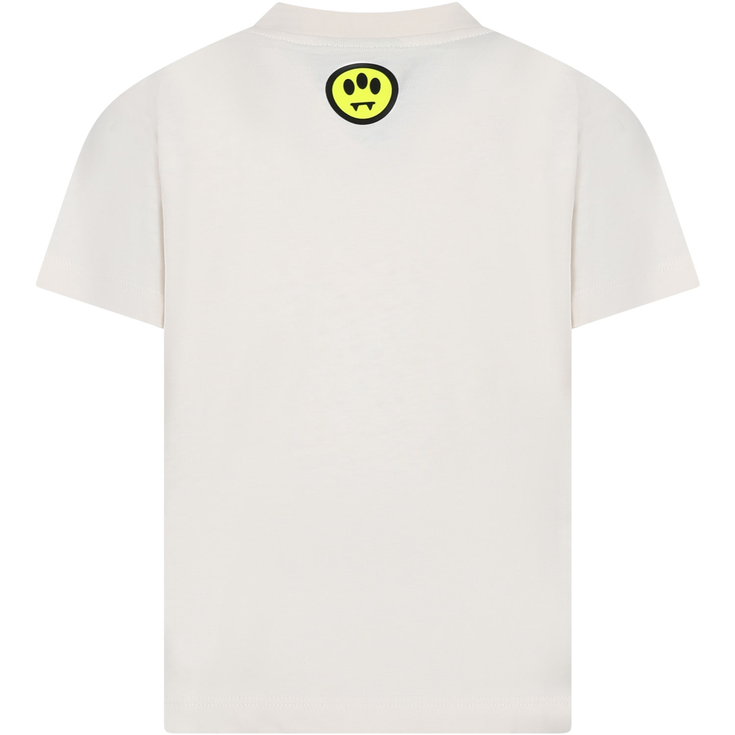 Shop Barrow Ivory T-shirt For Kids With Logo