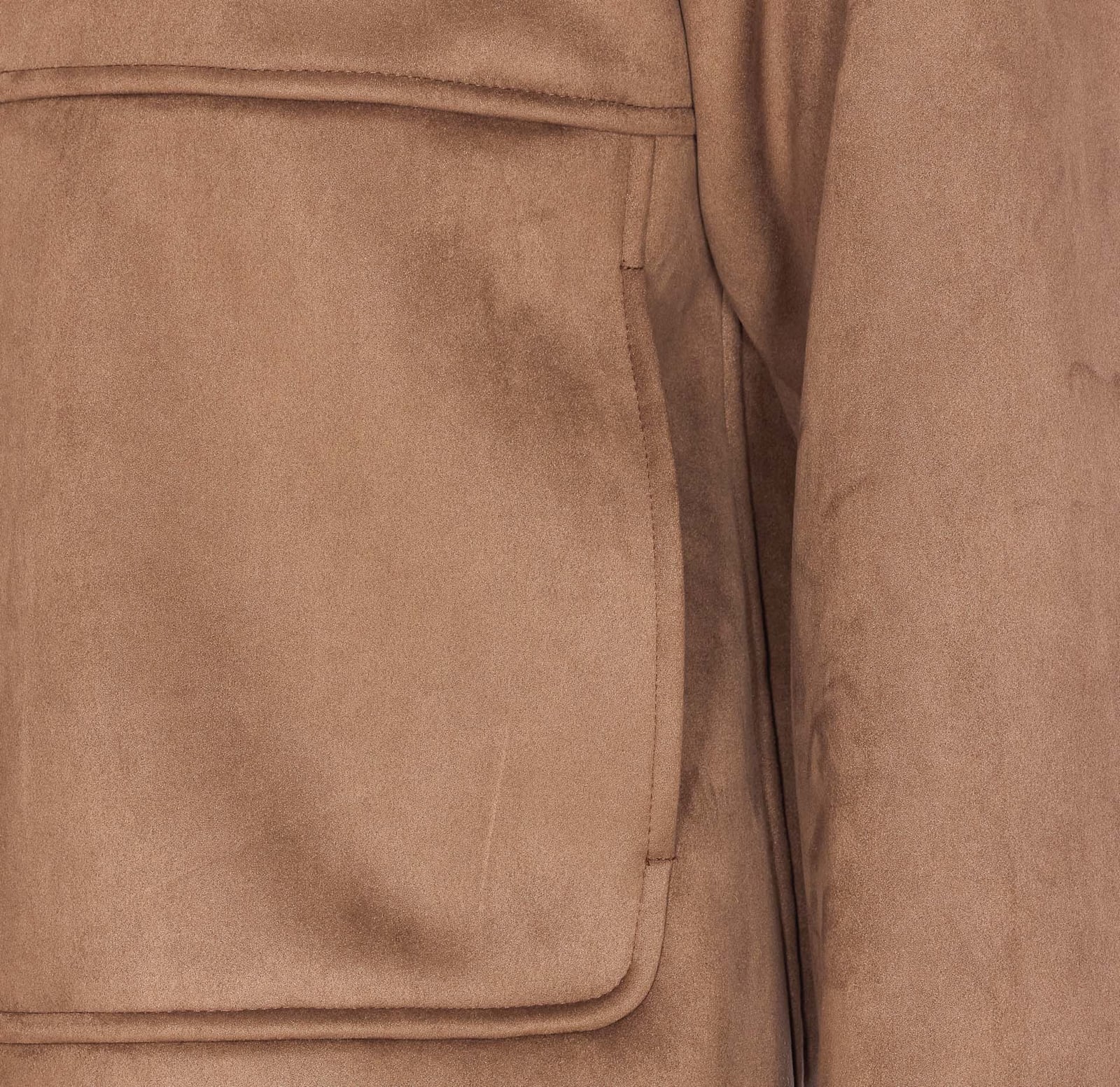 Herno Hooded Jacket With Front Pockets And Sleeves In Brown