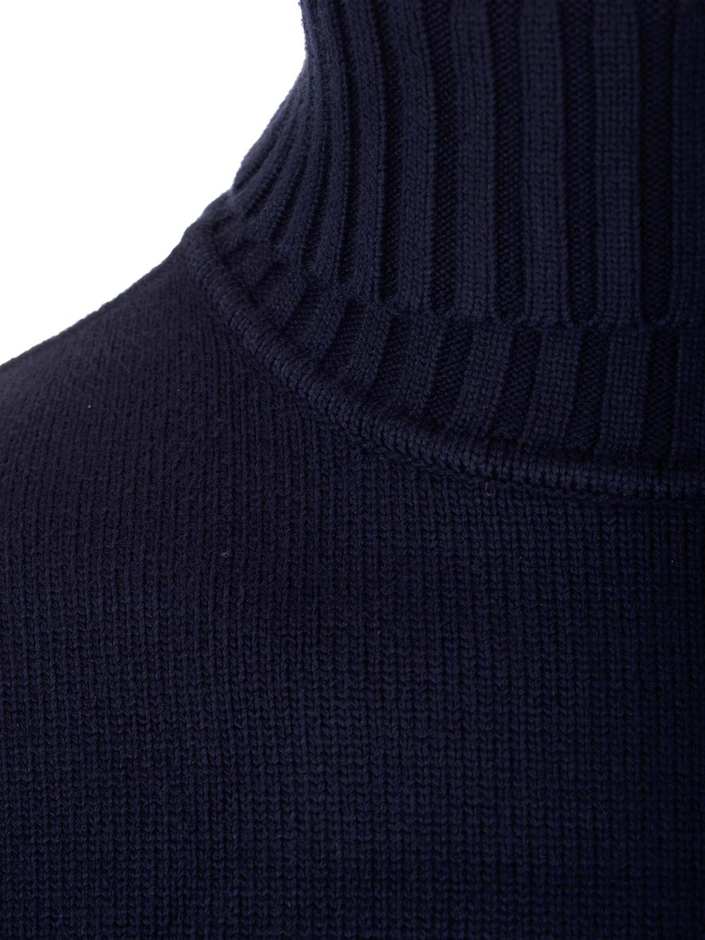 Shop Stone Island Blue Turtleneck