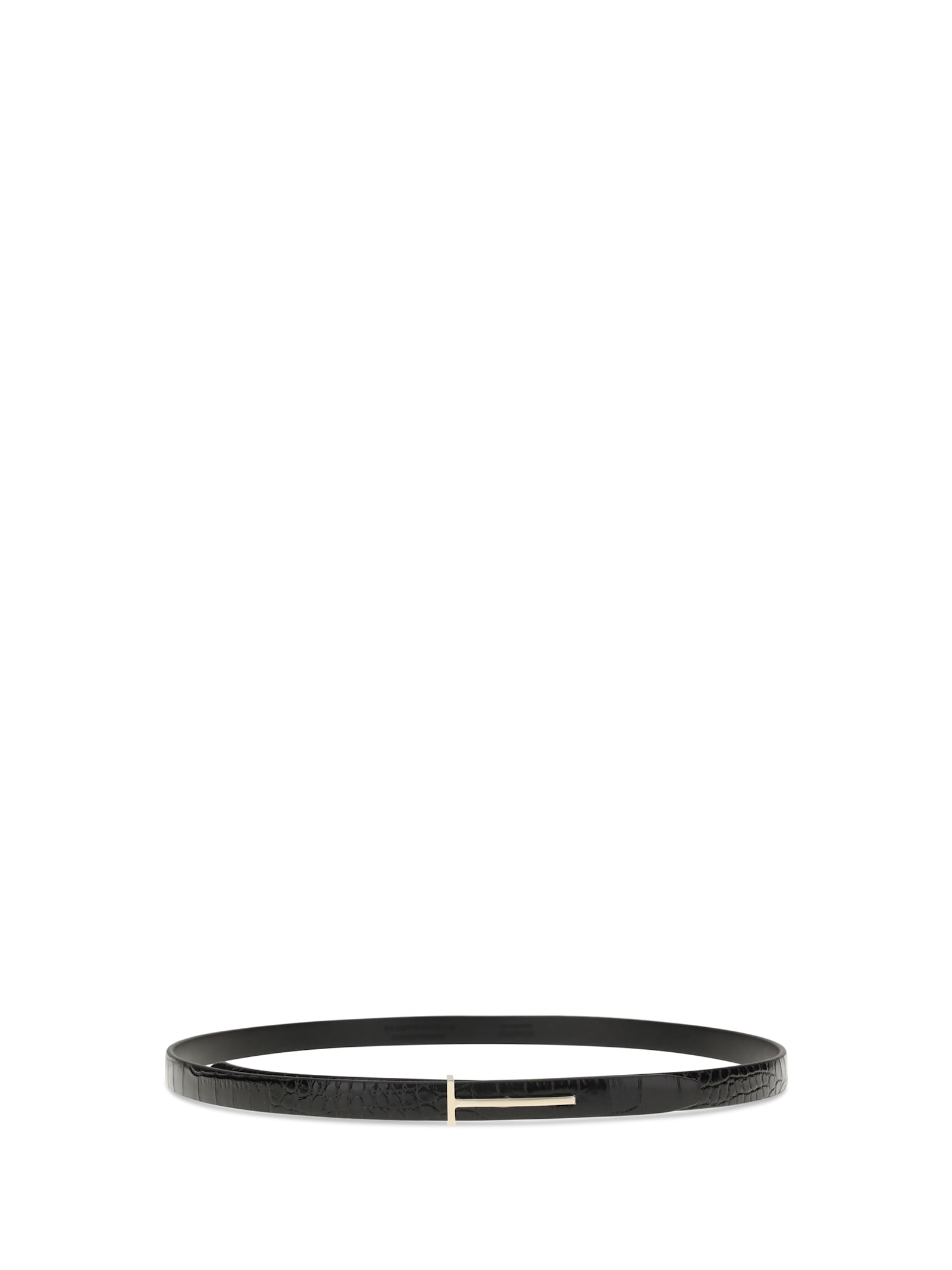 Tom Ford Belt With T In Black
