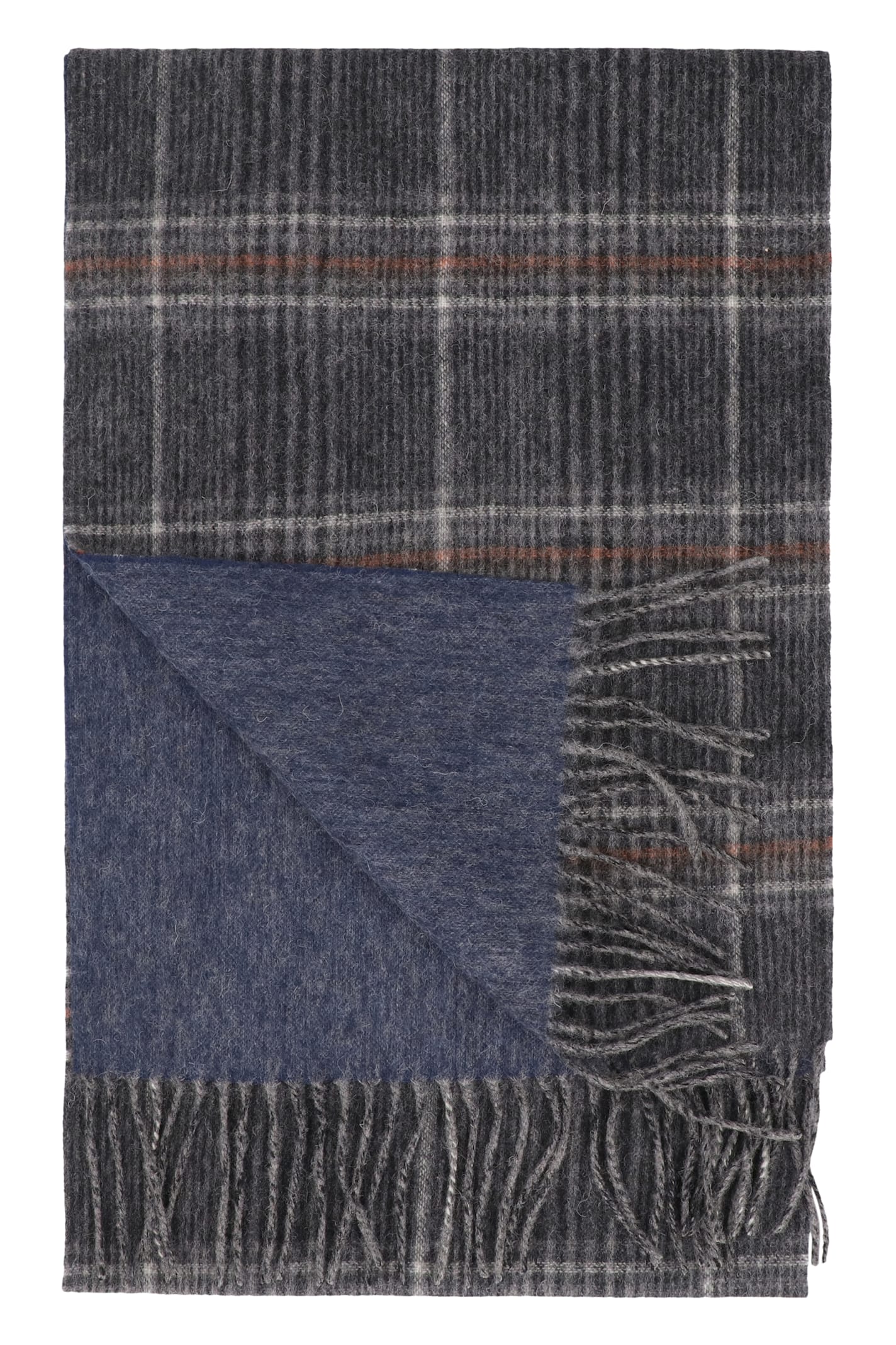 Barbour Marsden Wool Scarf In Gray
