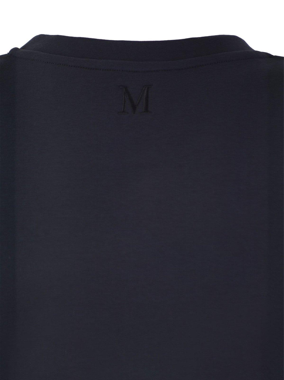 Shop 's Max Mara Logo Embroidered Sleeveless Top In Blue