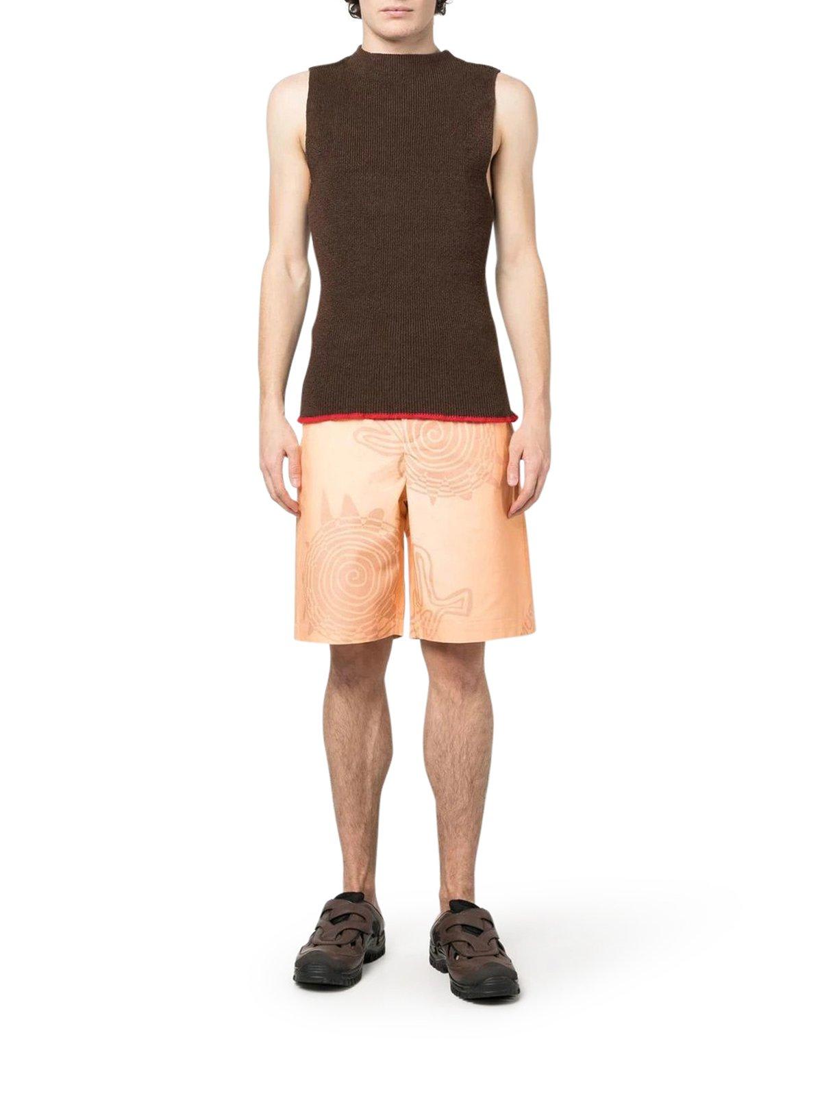 Shop Jacquemus Knee-length Shorts In Orange