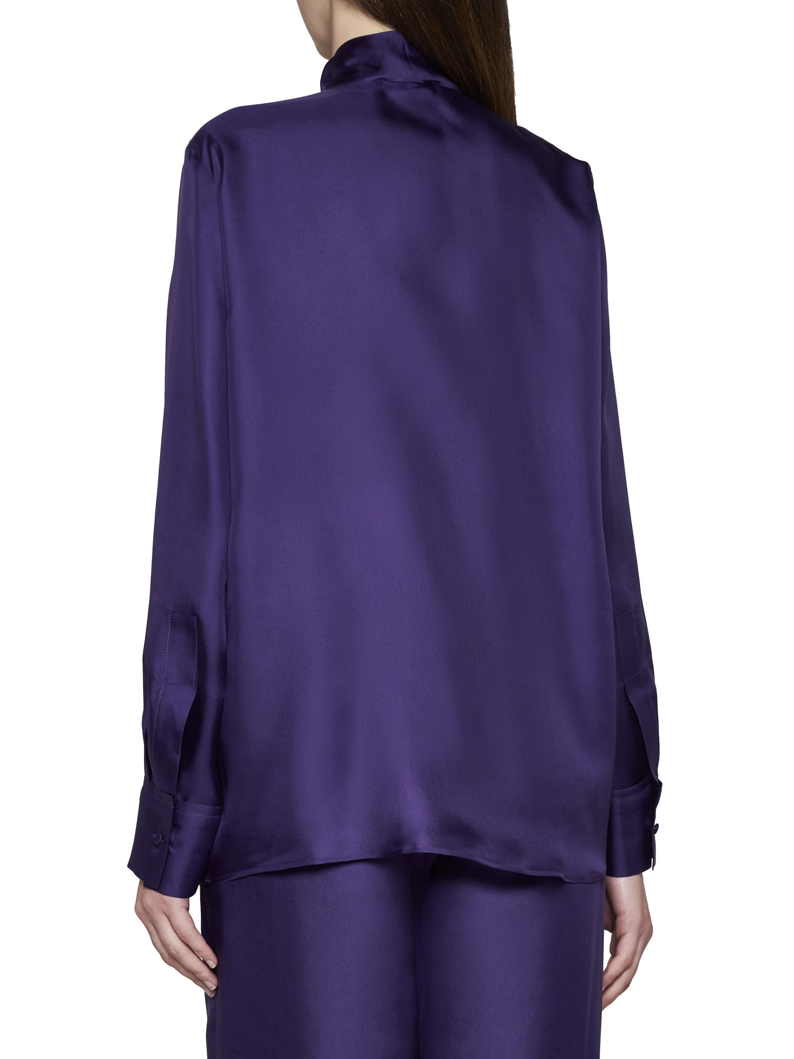 Shop Blanca Vita Shirt In Purple