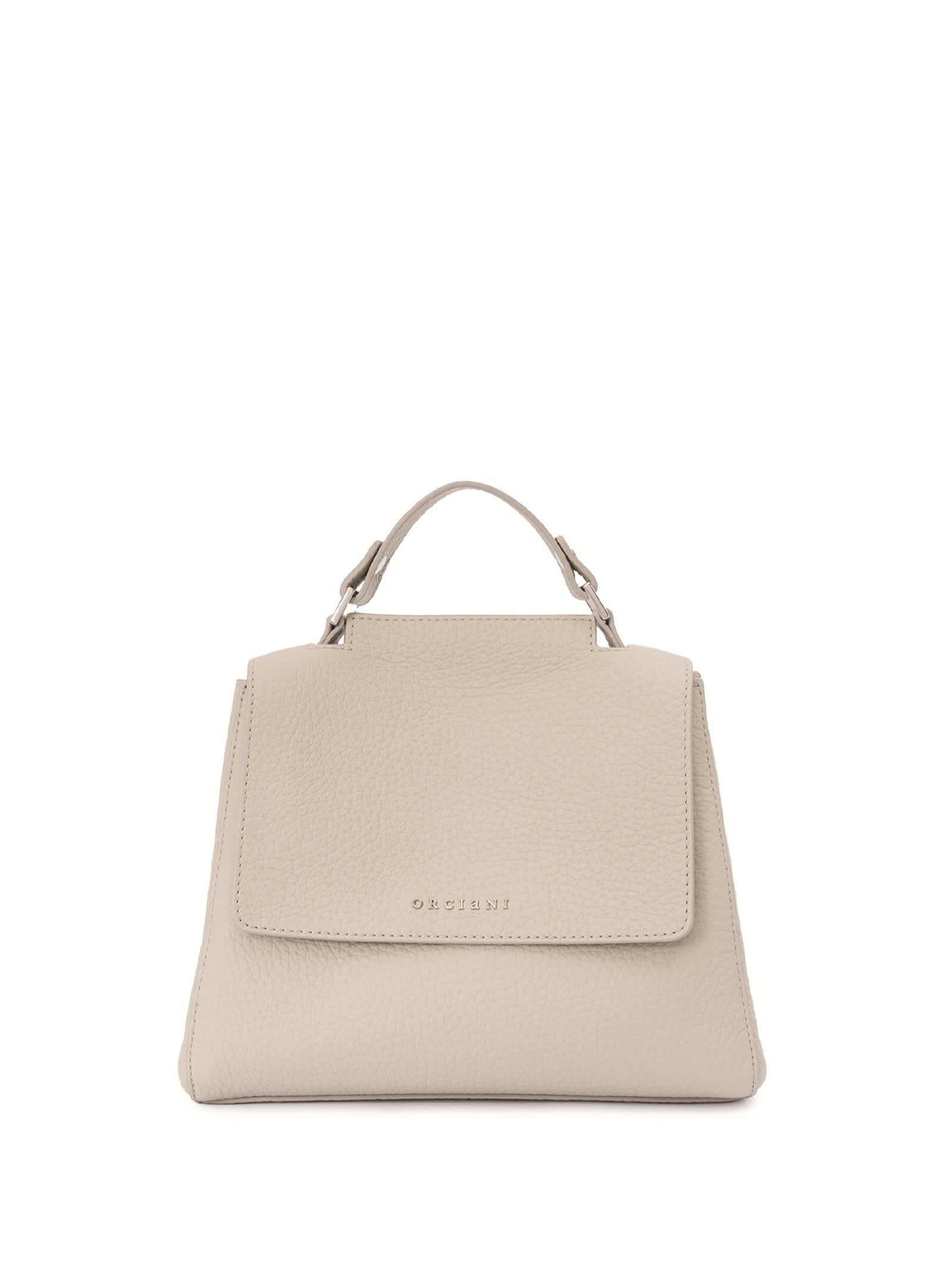 Sveva S Clay Leather Bag With Shoulder Strap