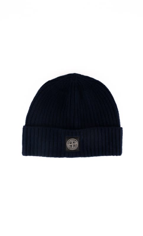 Shop Stone Island Wool Hat With N10b5 Logo